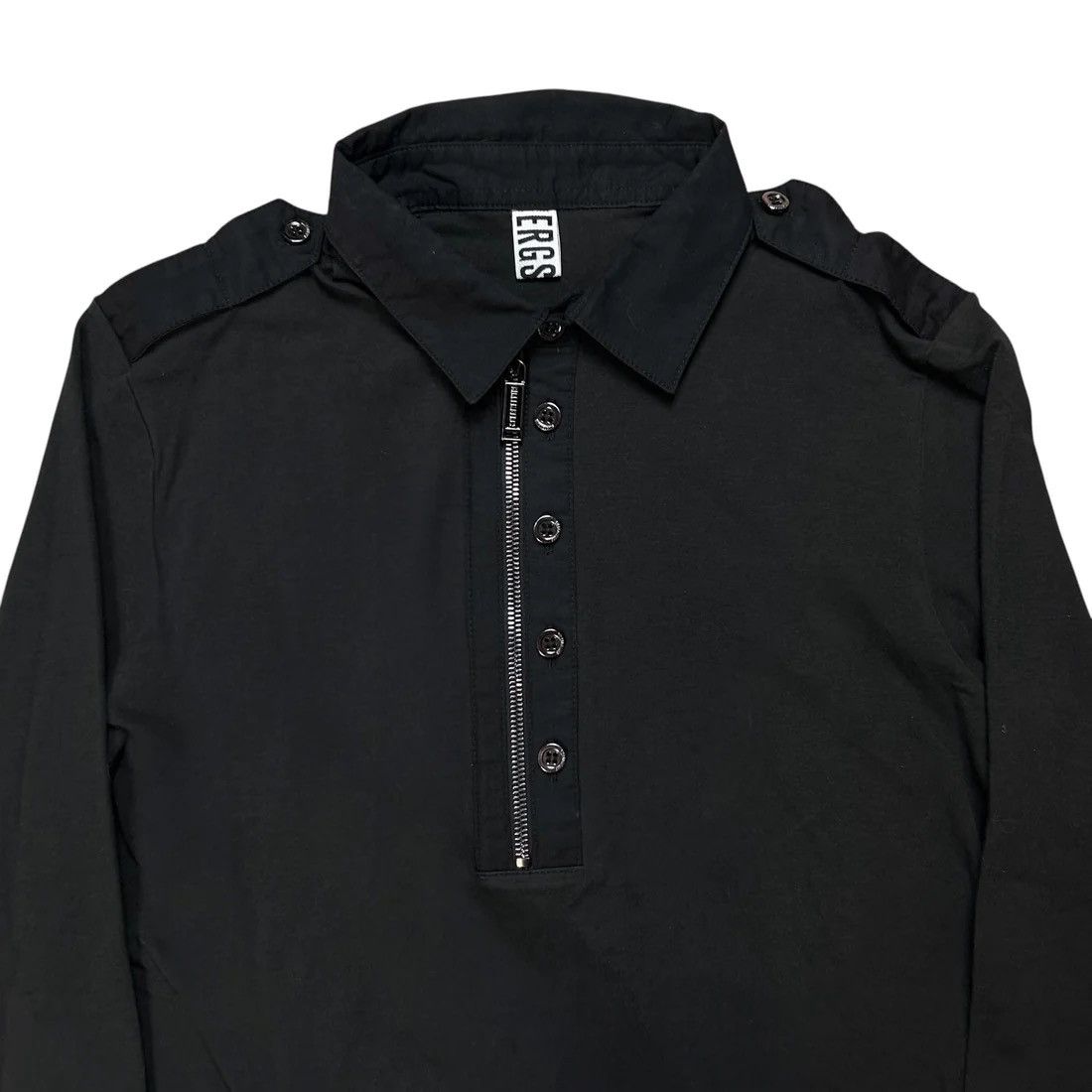 Dirk Bikkembergs Dirk Bikkembergs Half Zip Military Button Top - AW10 Size US M / EU 48-50 / 2 - 4 Thumbnail