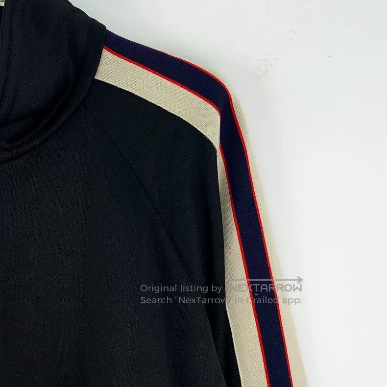Gucci Gucci Black side striped logo stand-up collar zipper long- Size US L / EU 52-54 / 3 - 3 Thumbnail