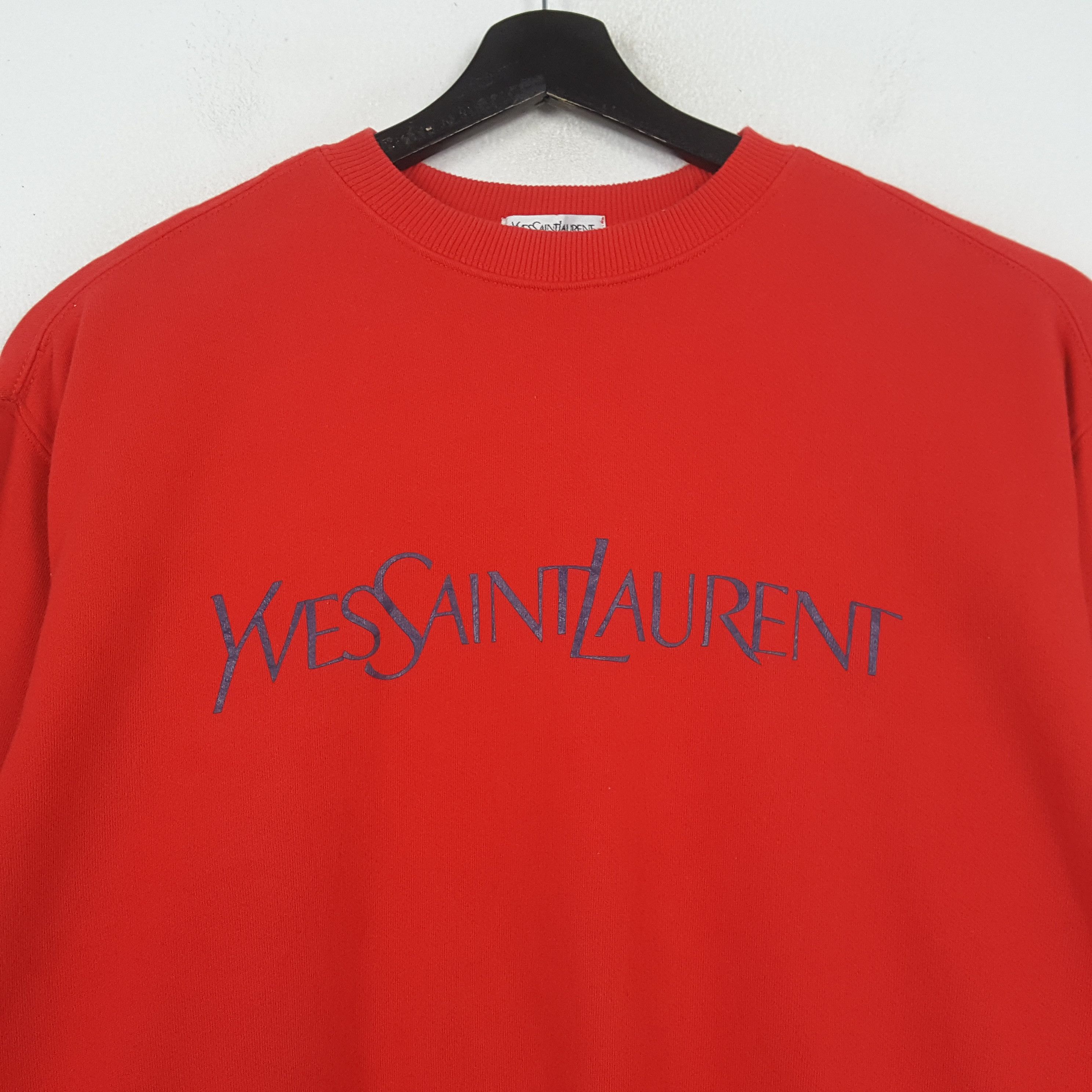Yves Saint Laurent YVES SAINT LAURENT Fashion Spellout Sweatshirt C293N5 Size US L / EU 52-54 / 3 - 2 Thumbnail
