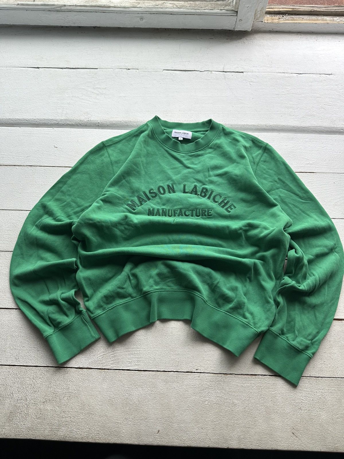 Maison Labiche 🚨MADISON LABICHE GREEN SWEATSHIRT BIG LOGO Size US S / EU 44-46 / 1 - 1 Thumbnail