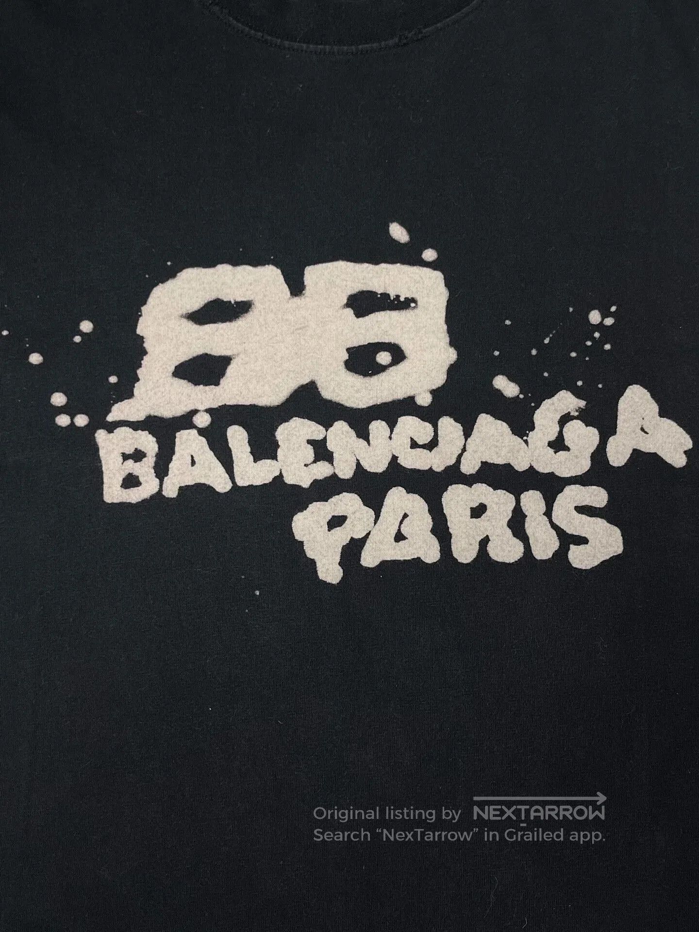 Balenciaga balenciaga logo print black t. Size US XS / EU 42 / 0 - 3 Thumbnail