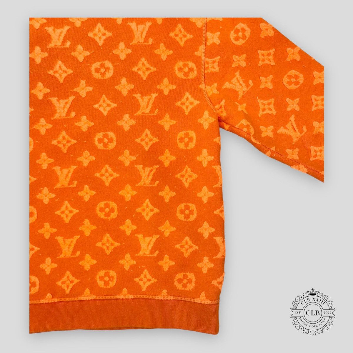 LOUIS VUITTON MONOGRAM CREWNECK SWEATER ORANGE