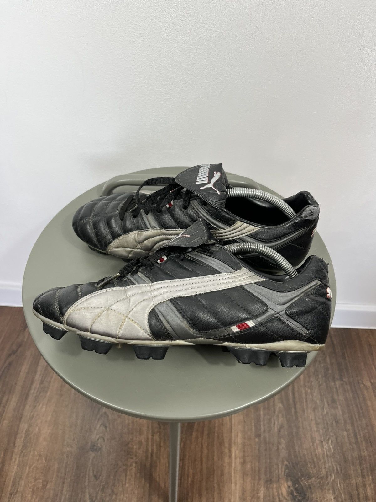 Puma Vintage Puma Soccer Cleats Leather Football Boots 45 US 11.5 Size US 11.5 / EU 44-45 - 6 Thumbnail