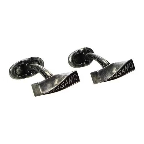 Salvatore Ferragamo Ob1O1E0424 Size: Os Tie Clips In Silver, Men's Product Image