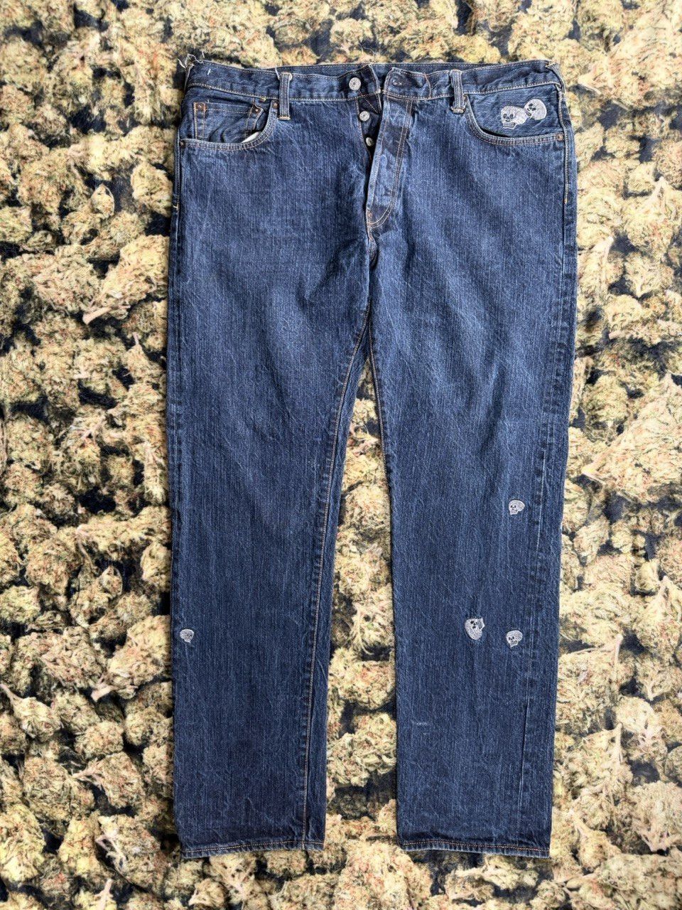 Evisu Evisu Skull Demin y2k button fly straight leg size 40 Size US 40 / EU 56 - 9 Thumbnail