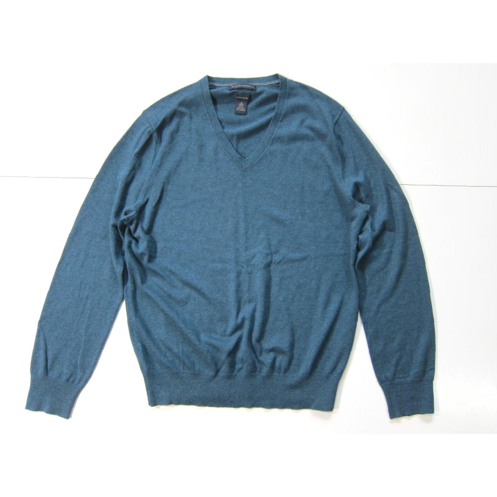 Banana Republic Banana Republic Green Silk Cashmere Luxury Blend V-Neck Sweater Men Size Medium Size US M / EU 48-50 / 2 - 8 Thumbnail