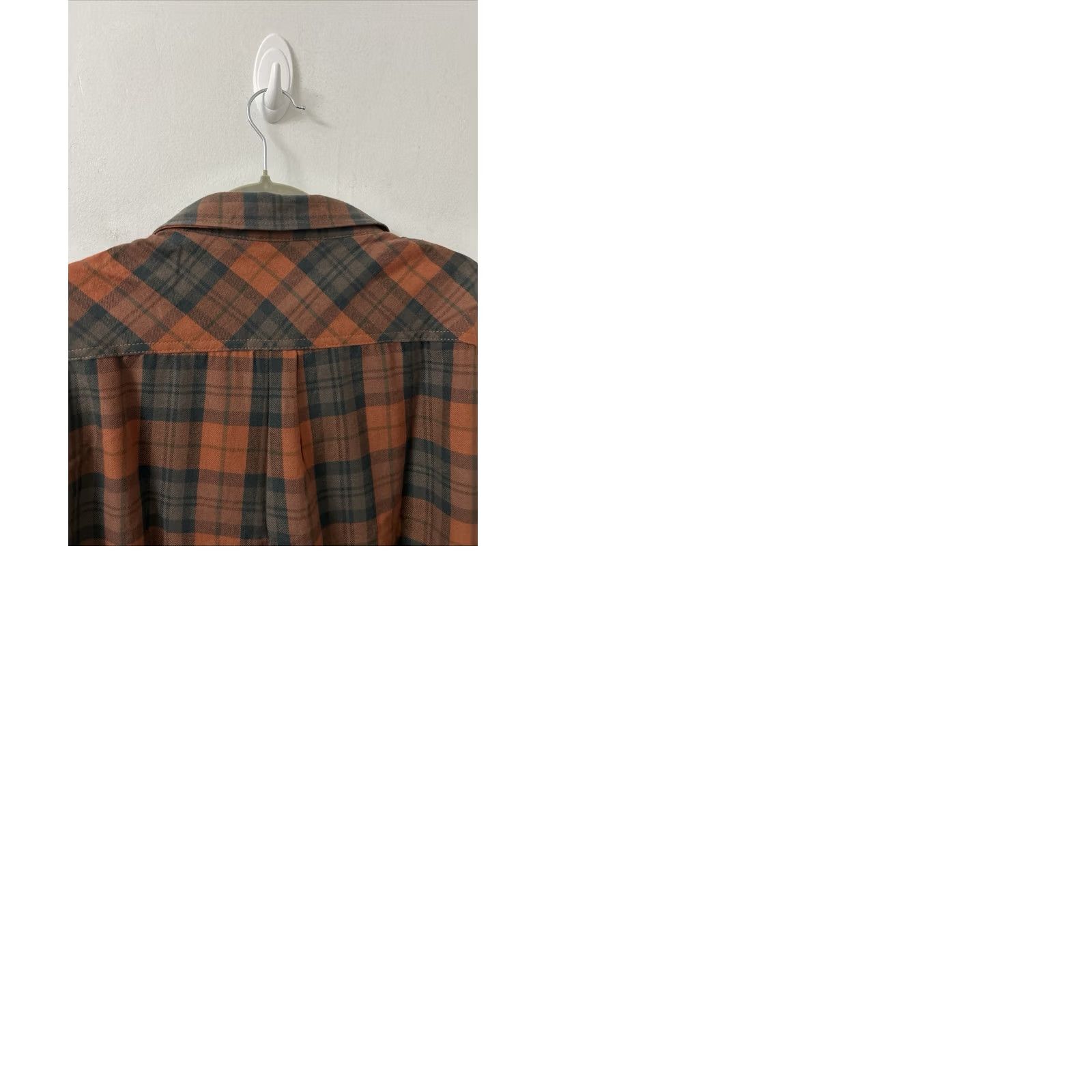 Vintage Berkley Jensen Flannel Shirt Mens XL Orange Plaid Button-Down Long Sleeve NWT Size US XL / EU 56 / 4 - 9 Thumbnail