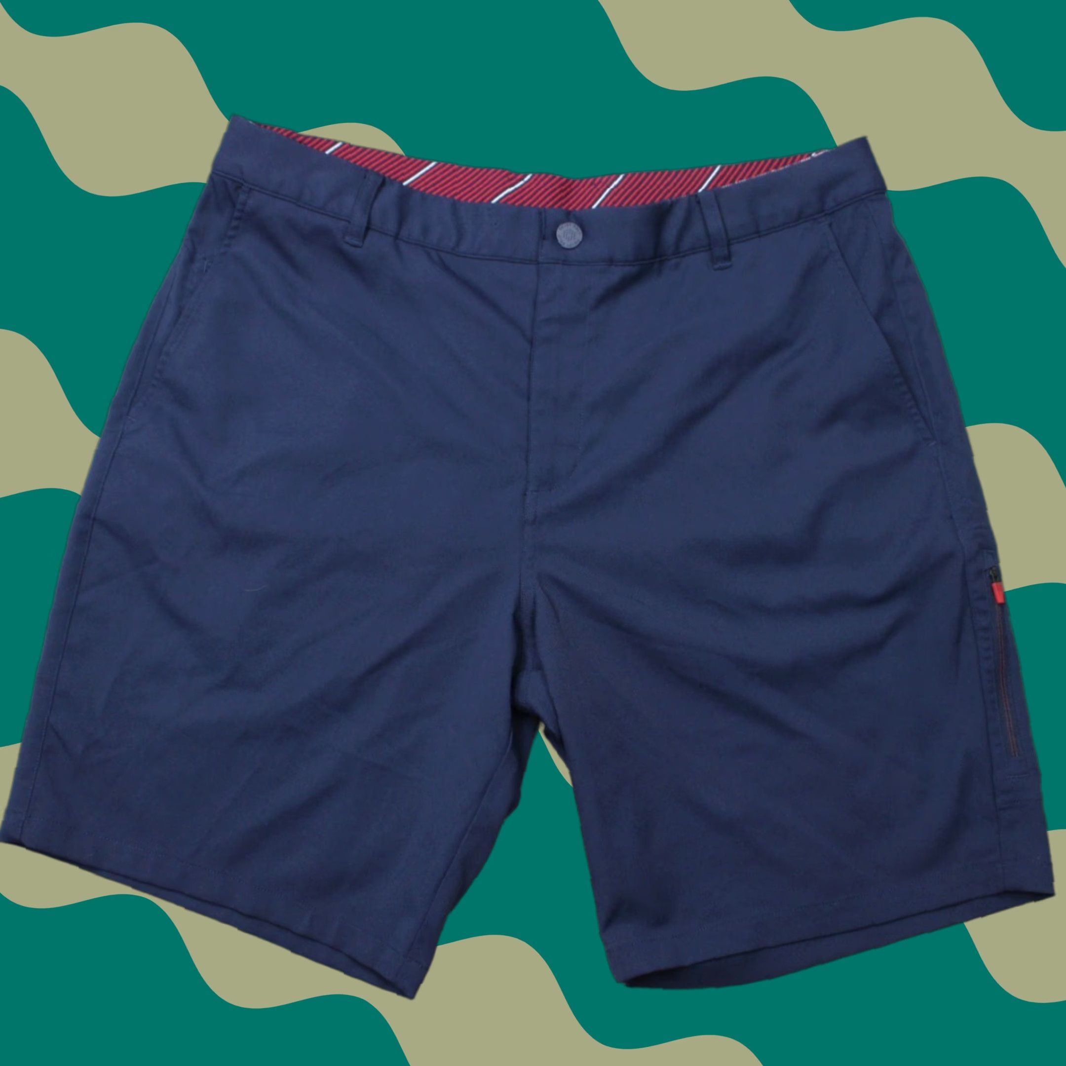 Puma Puma Shorts Mens 36 Blue Polyester Flat Front Bermuda Cargo Athletic Check Pocket Stretch Modern Size US 36 / EU 52 - 1 Thumbnail