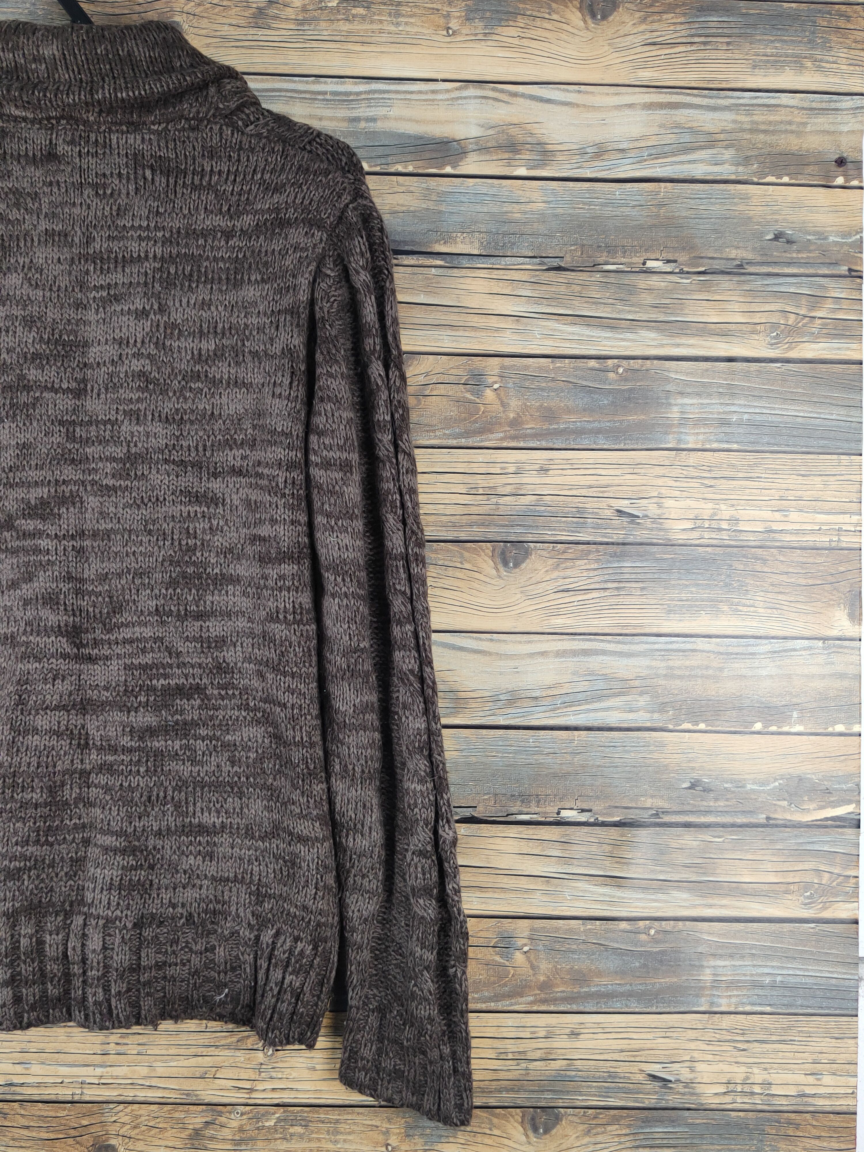 Takeo Kikuchi TK Mixpice Dark Brown Knitwear Cardigan #W1250 Size US M / EU 48-50 / 2 - 9 Thumbnail