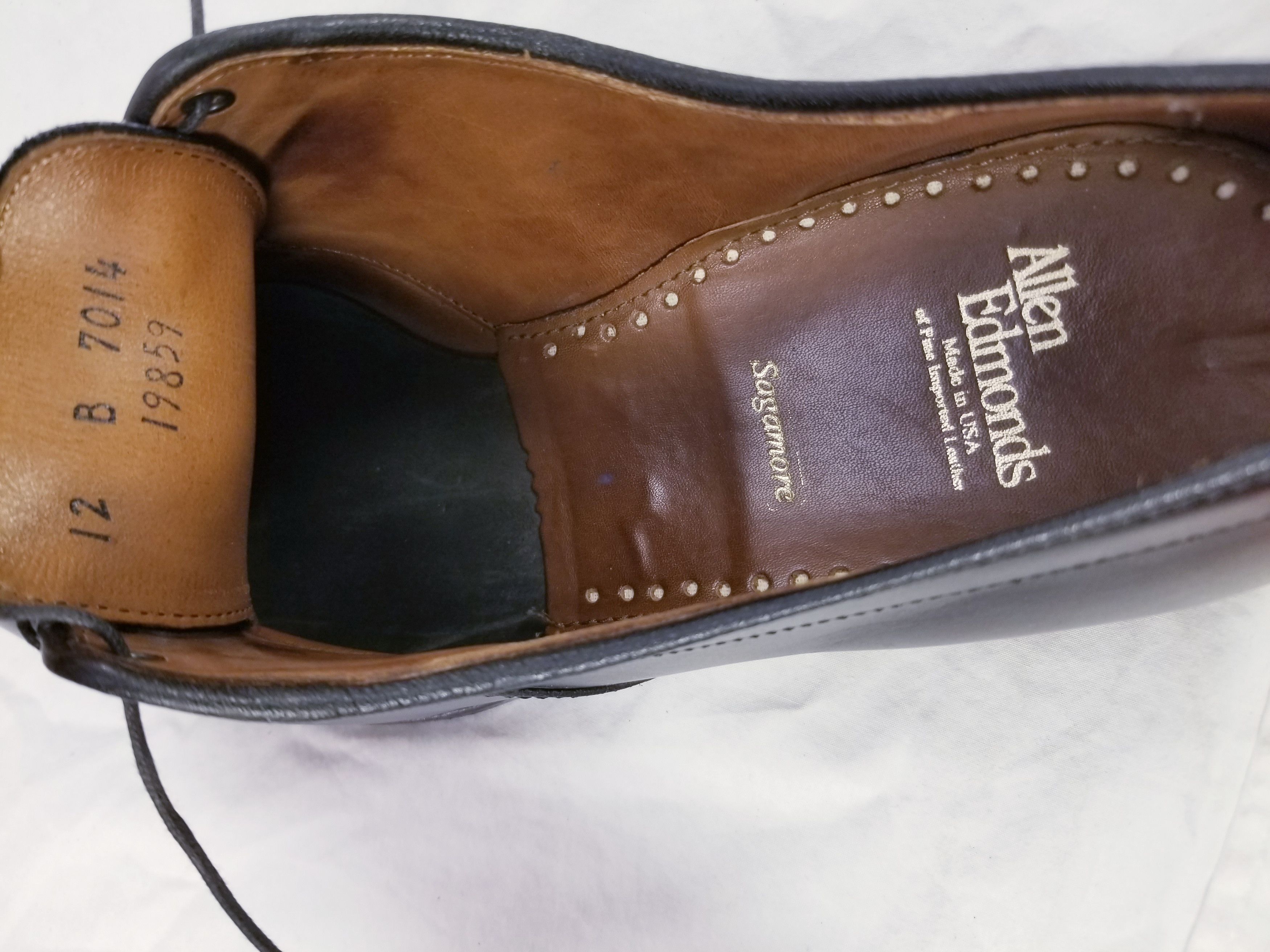 Allen Edmonds SAGAMORE OXFORDS Size US 12 / EU 45 - 9 Thumbnail
