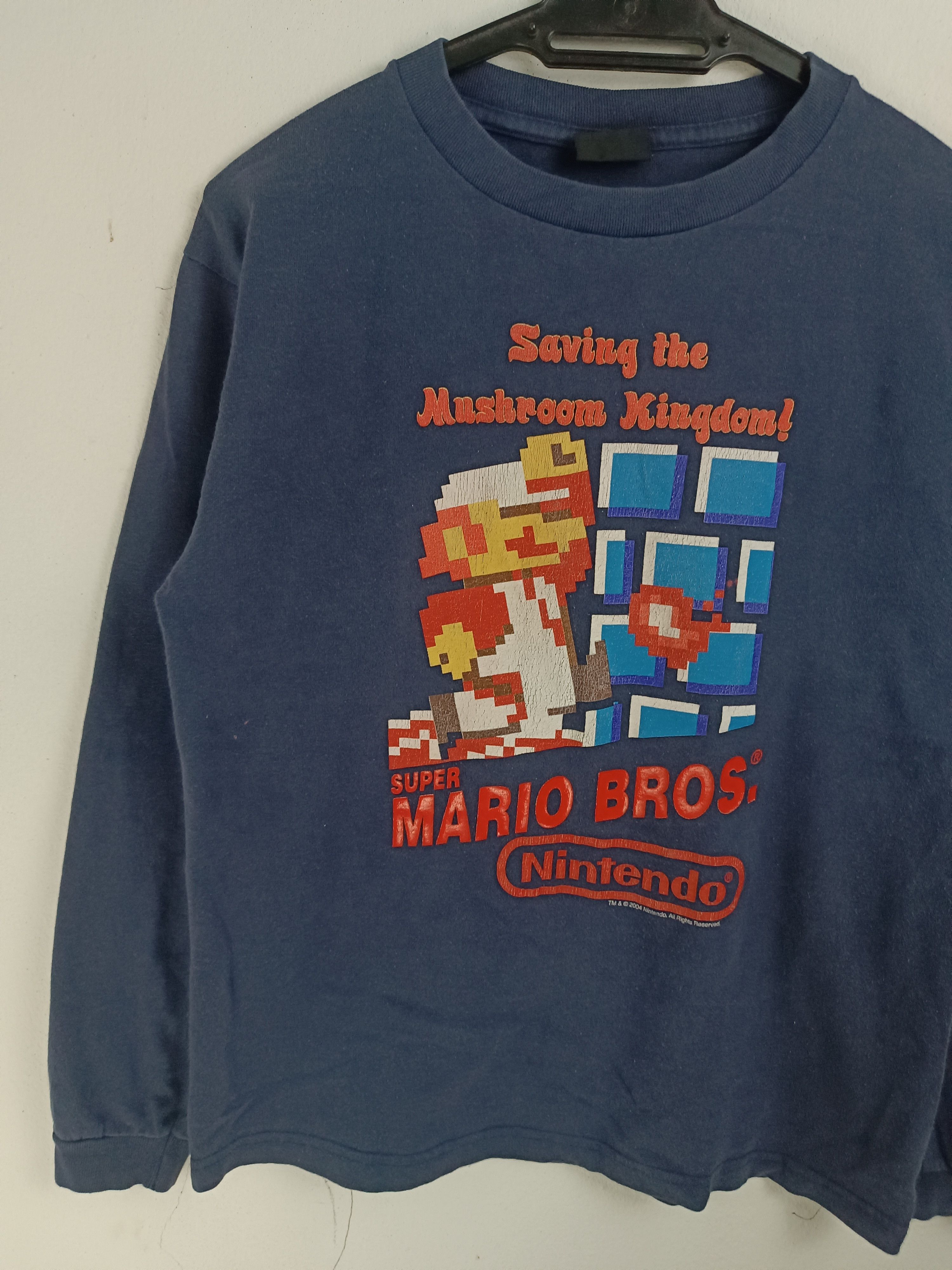 Nintendo THRASHED FADED VINTAGE 2003 NINTENDO SUPER MARIO BROS RARE Size US S / EU 44-46 / 1 - 5 Thumbnail