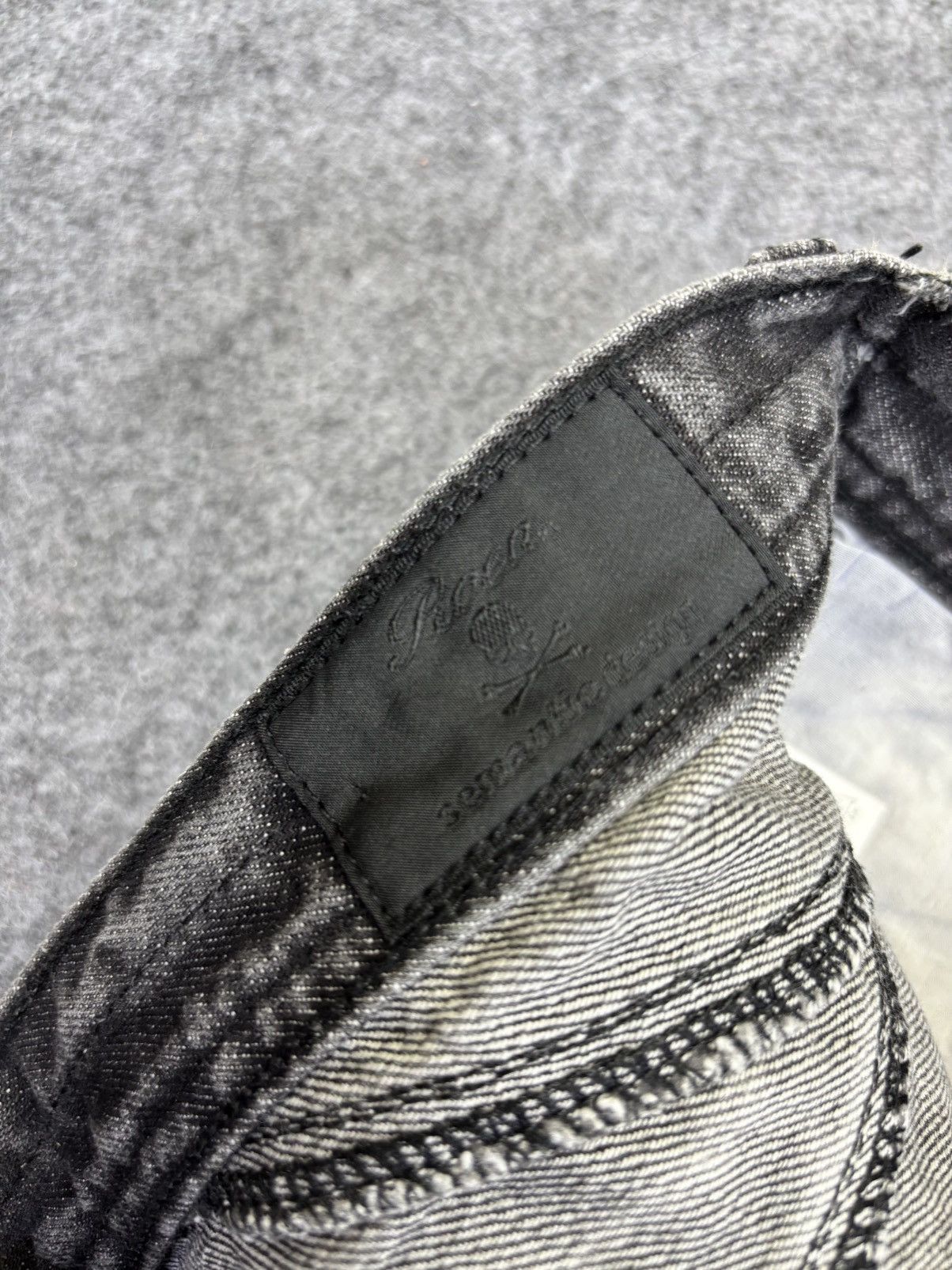 Japanese Brand Roenxsemanticdesign Japan Skull Sick Dope Fades Denim F724 Size US 31 - 20 Thumbnail