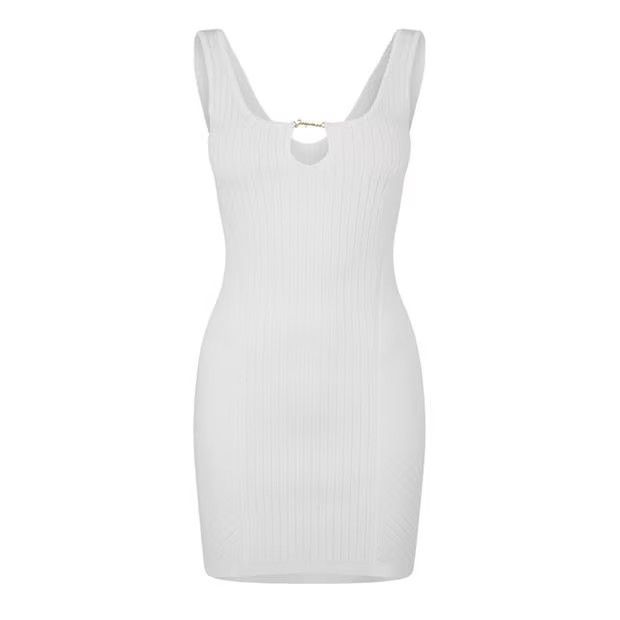 Jacquemus o1g2r1mq1024 Mini Dress in Off White Size M / US 6-8 / IT 42-44 - 1 Thumbnail