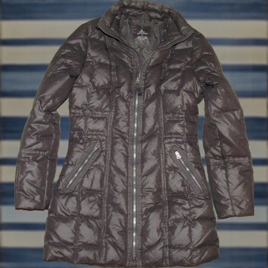 Prana PRANA Grey Down Fill Parka Coat XS Woman Parka XS Gray Down Fill Coat Womens XS Size XS / US 0-2 / IT 36-38 - 1 Thumbnail