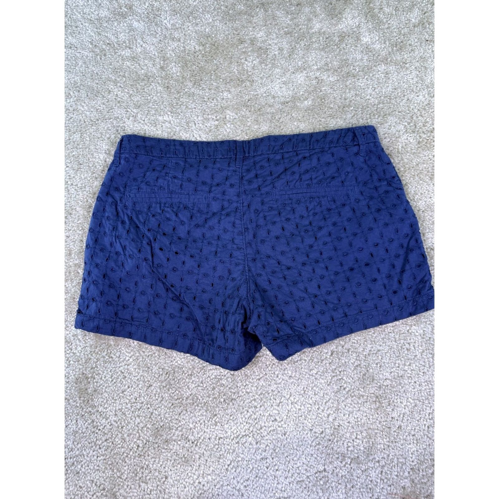 Old Navy Old Navy Shorts Womens Size 8 Blue Eyelet Cotton 34” Size 30" / US 8 / IT 44 - 6 Thumbnail