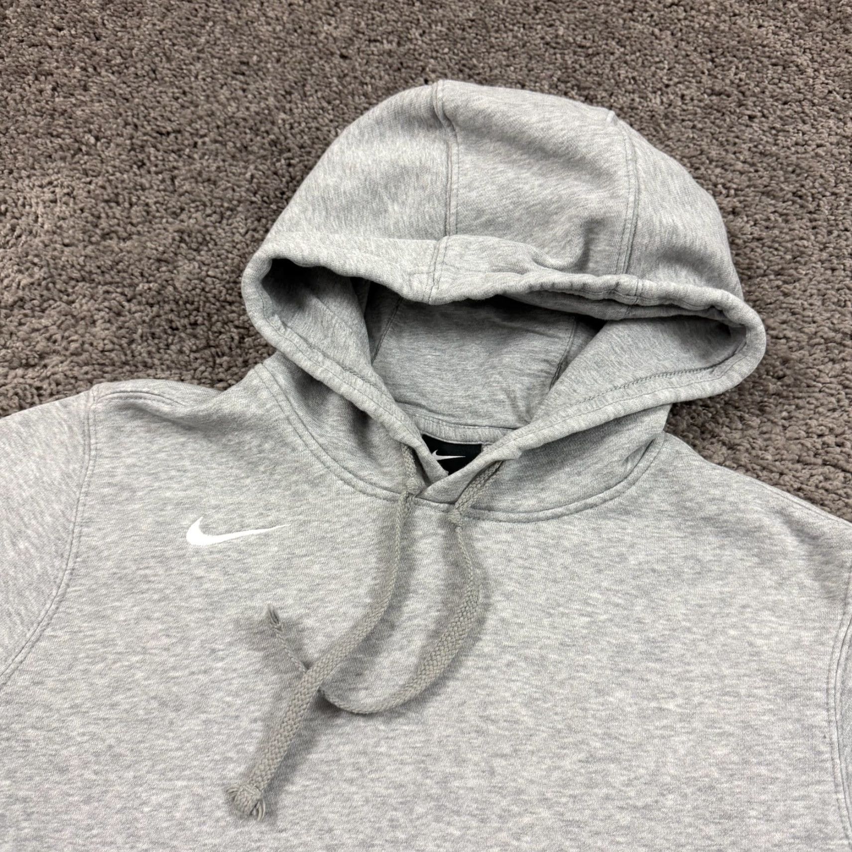 Nike Nike Hoodie Mens S Gray Fleece Pullover Hooded Sweatshirt with Pockets 835585-063 Size US S / EU 44-46 / 1 - 2 Thumbnail