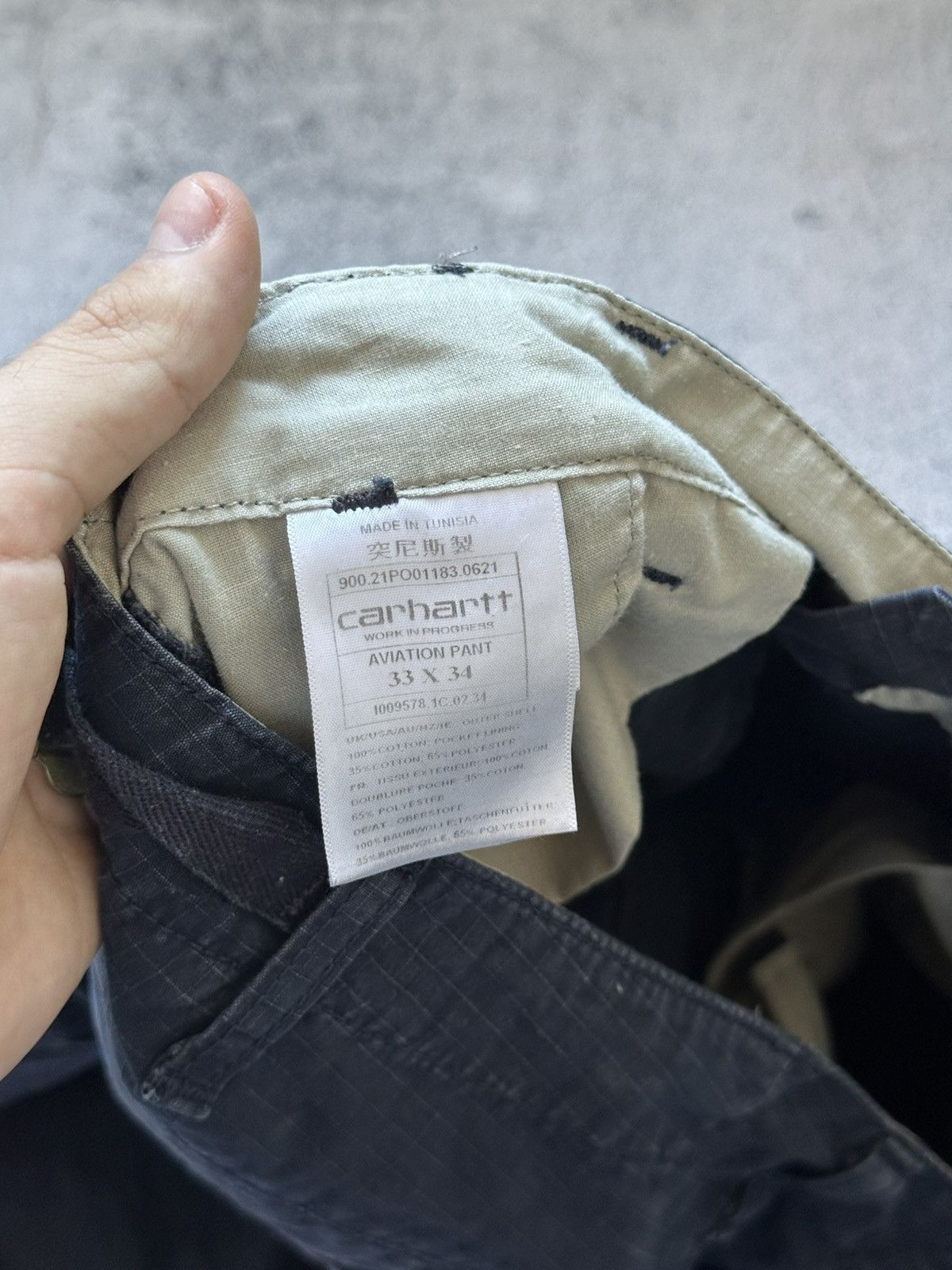 Carhartt Carhartt Cargo Aviation Pants Size 33x34 Blue Size US 33 - 11 Thumbnail