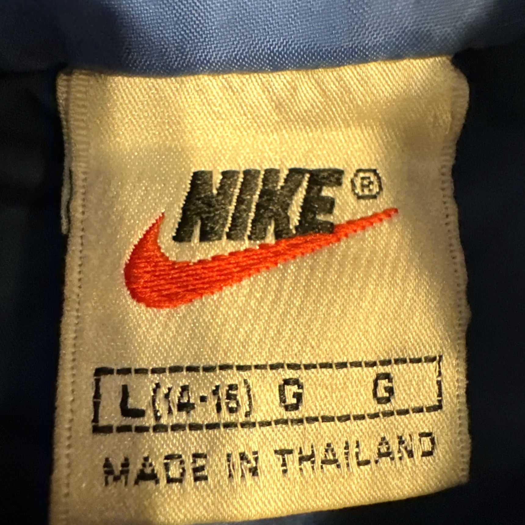 Nike VINTAGE Nike Windbreaker Jacket Unisex Adults L Blue 90s Pullover Half Zip White Tag Large Size US L / EU 52-54 / 3 - 6 Thumbnail
