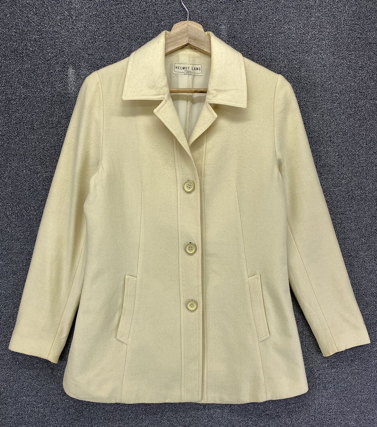 Helmut Lang Vintage Helmut Lang Wool Coat Long Jacket Size M / US 6-8 / IT 42-44 - 1 Thumbnail
