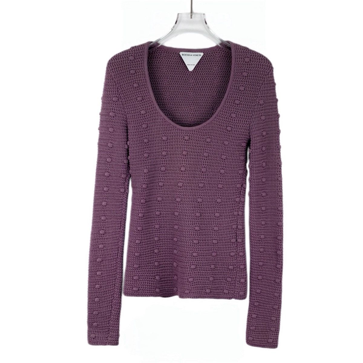 Bottega Veneta Bottega Veneta Taro Purple Long Sleeve Knit Sweater K26WX Size XS / US 0-2 / IT 36-38 - 1 Thumbnail