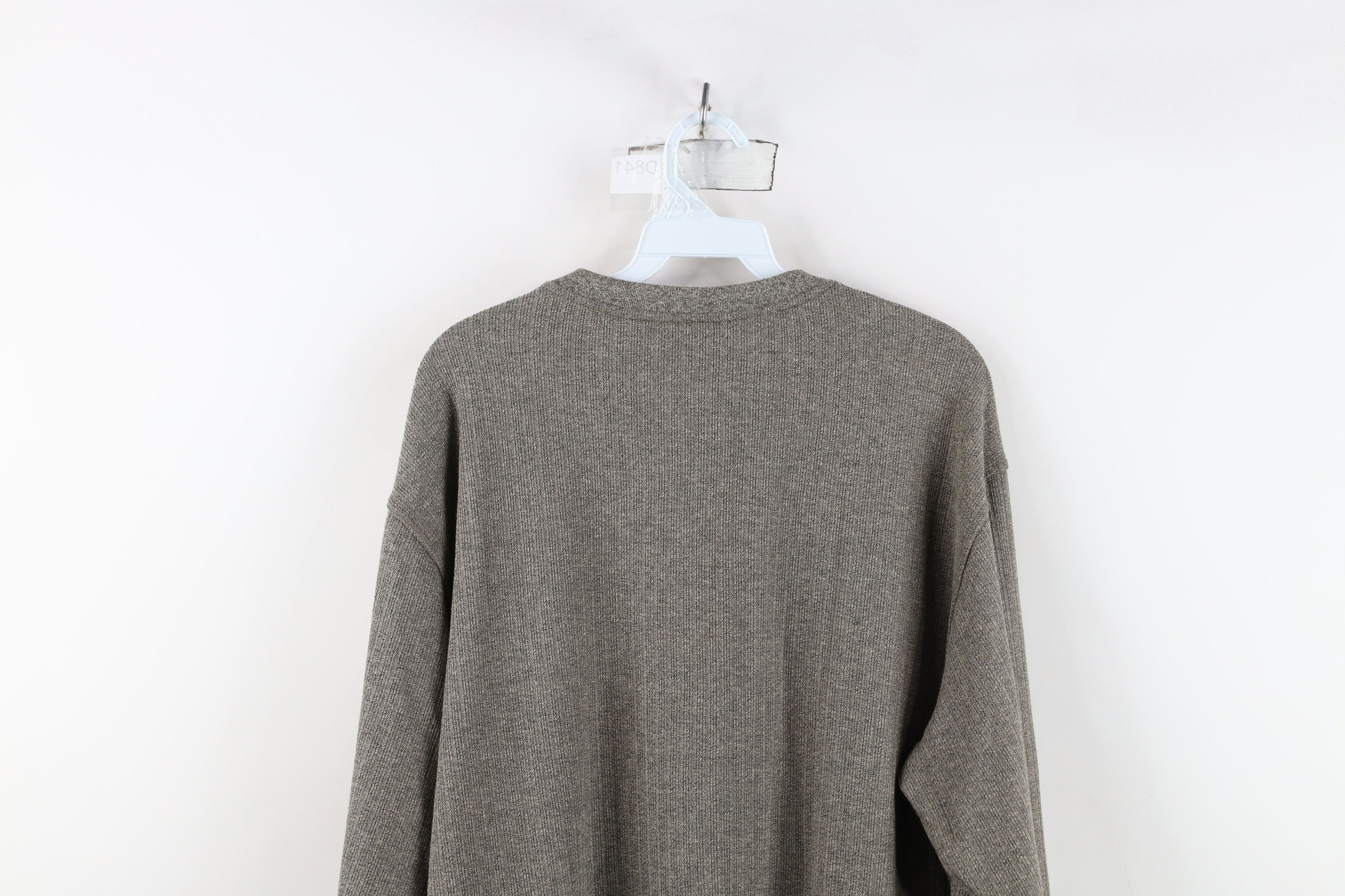 Vintage Vintage 90s Streetwear Knit Long Sleeve Henley T-Shirt Size US L / EU 52-54 / 3 - 13 Thumbnail