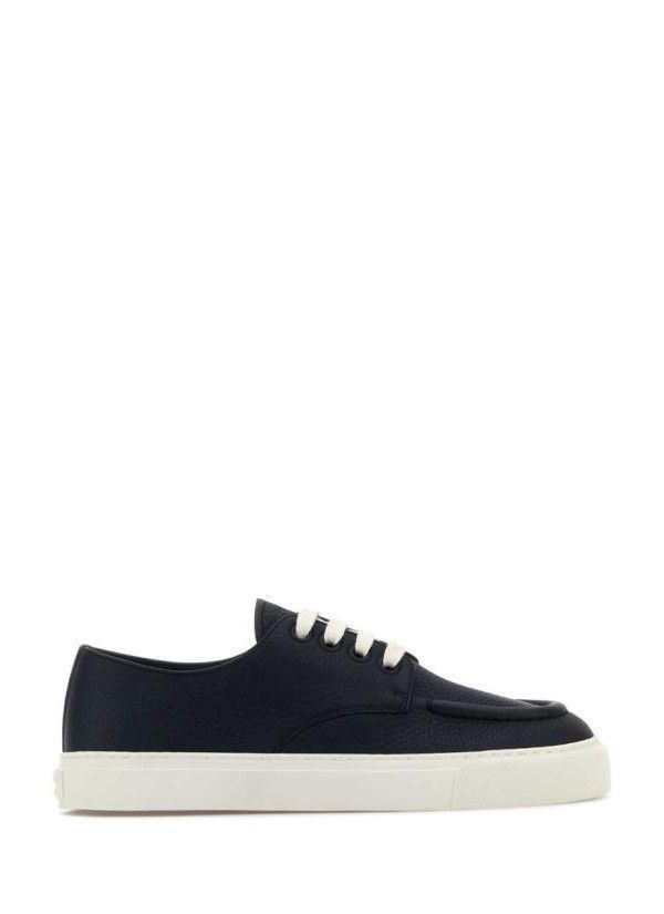 Round Toe Lace-Up Sneakers in Black, Men's (Size 5)