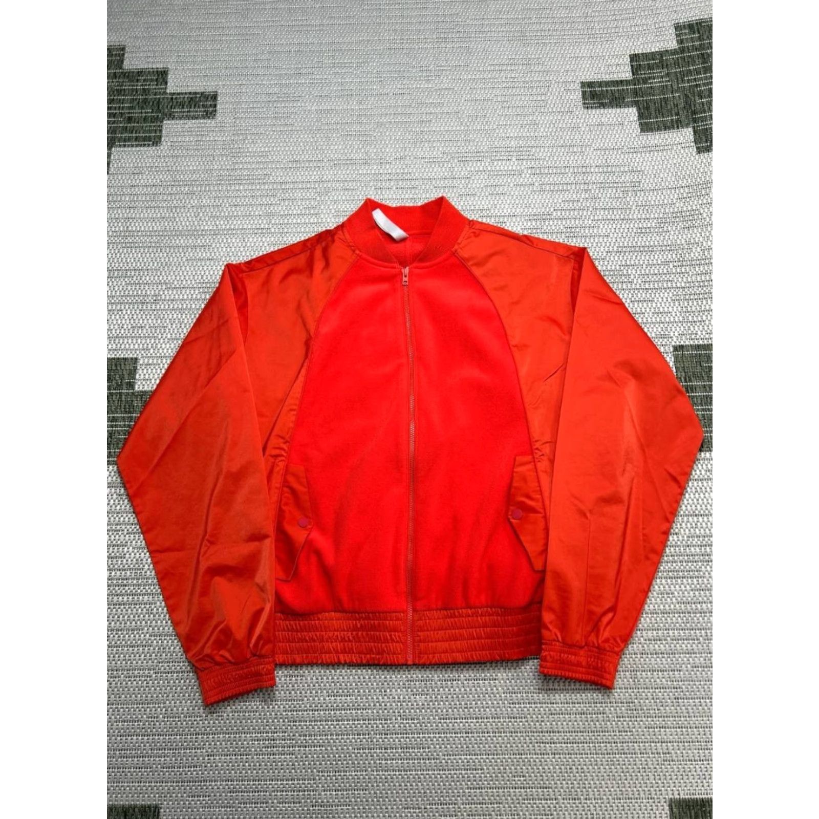 Athleta Athleta Zion Microfleece Full Zip Bomber Jacket Womens Small Orange Relaxed Fit Size S / US 4 / IT 40 - 2 Thumbnail
