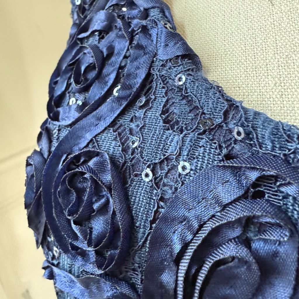 Other Cachet Dark Blue 2pc Formal Jacket Tank Soutache Sequin Rhin Size M / US 6-8 / IT 42-44 - 13 Thumbnail