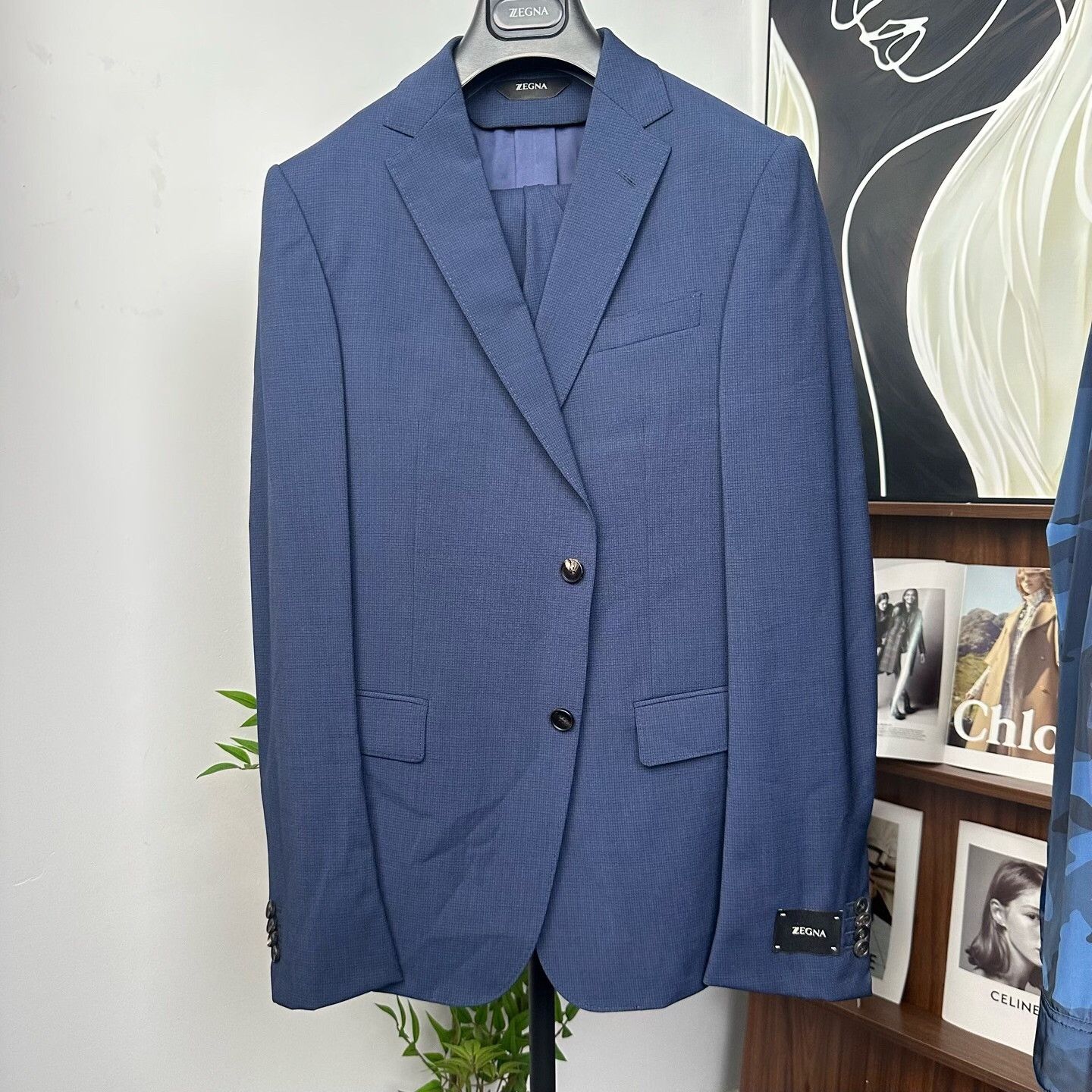 Ermenegildo Zegna Ermenegildo Zegna Formal Plaid Suit 40r Men Size 40R - 1 Thumbnail