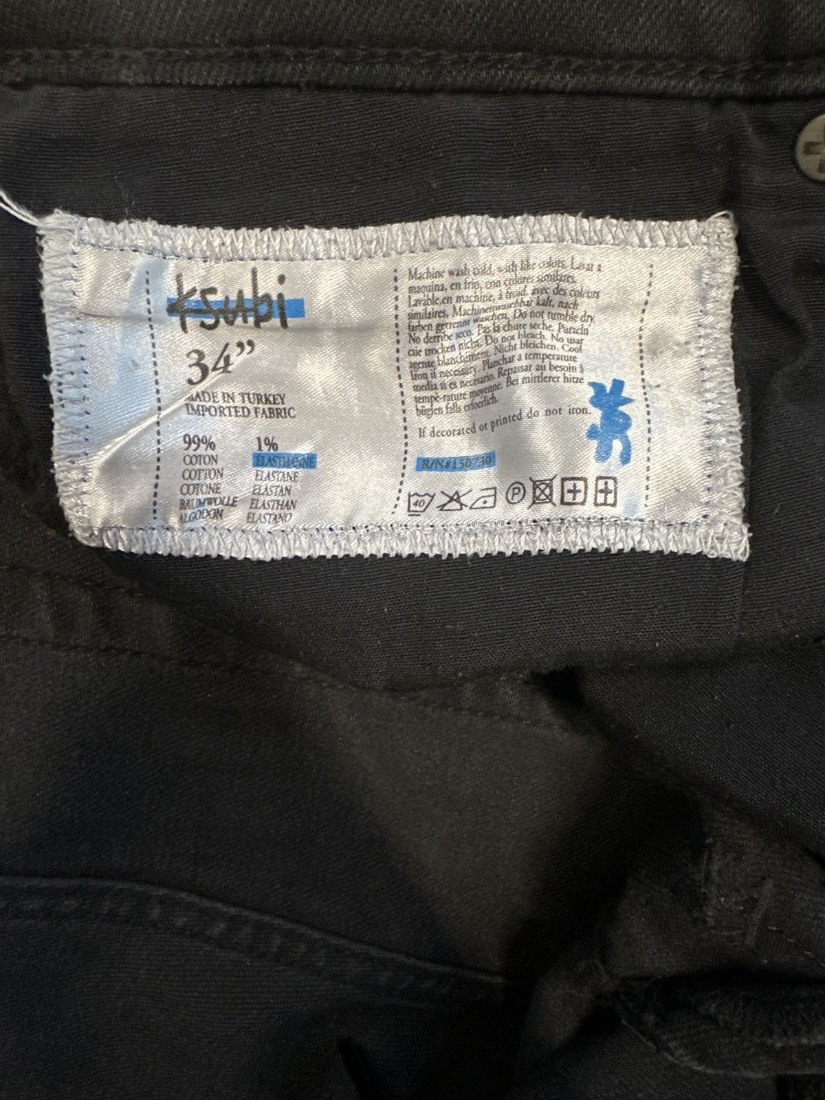 Ksubi Ksubi Knee Patch Black Denim Jeans Size 34 Size US 34 / EU 50 - 6 Thumbnail