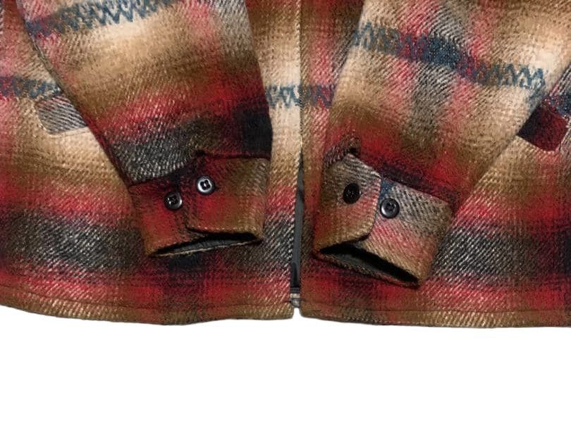 Vintage Vintage Melton Thinsulate Plaid Wool Flannel Shirt Jacket Size US M / EU 48-50 / 2 - 2 Thumbnail