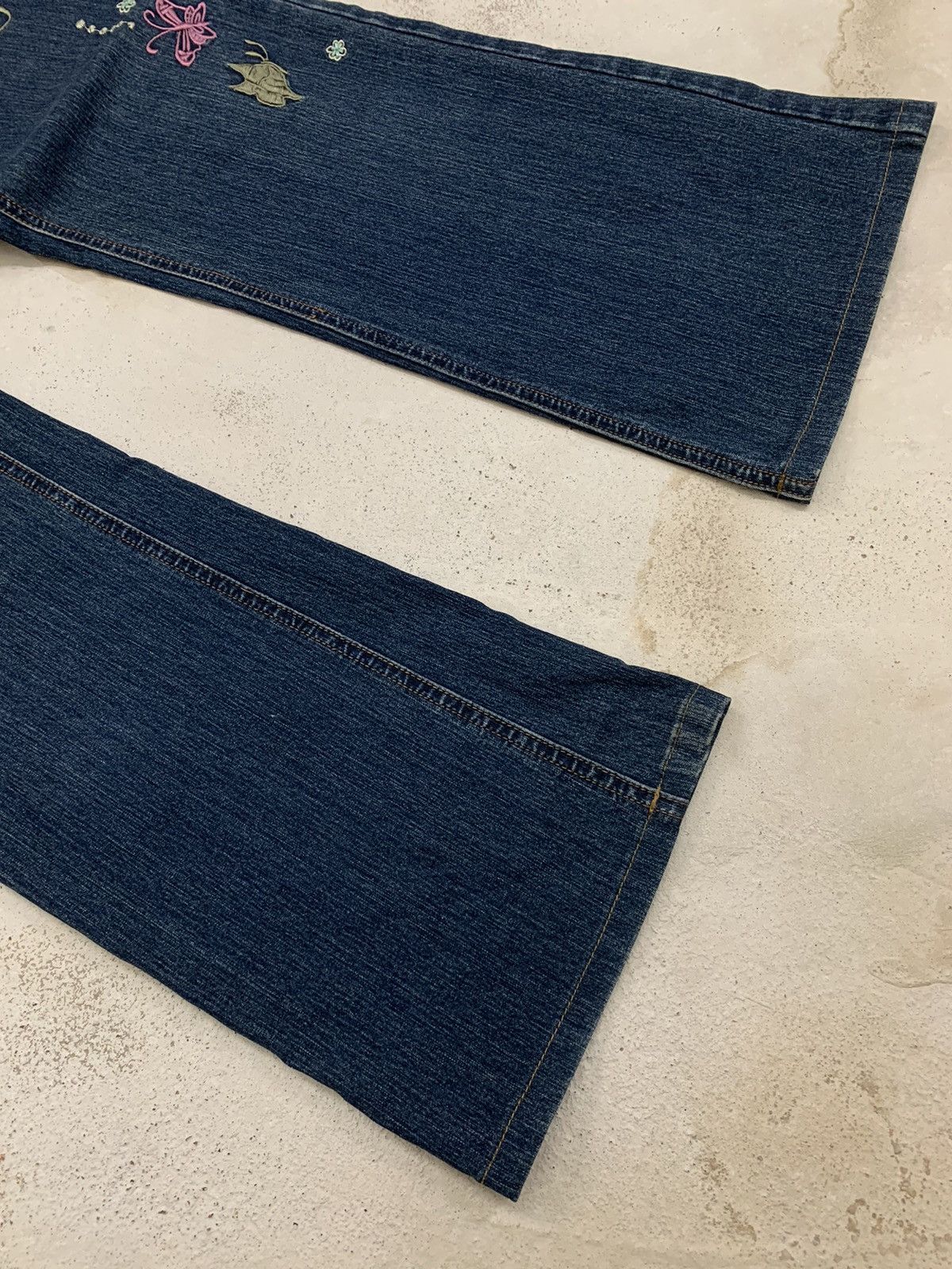 Japanese Brand Floral Roses Affliction Embroidery Designer Style Jeans Size 27" / US 4 / IT 40 - 7 Thumbnail
