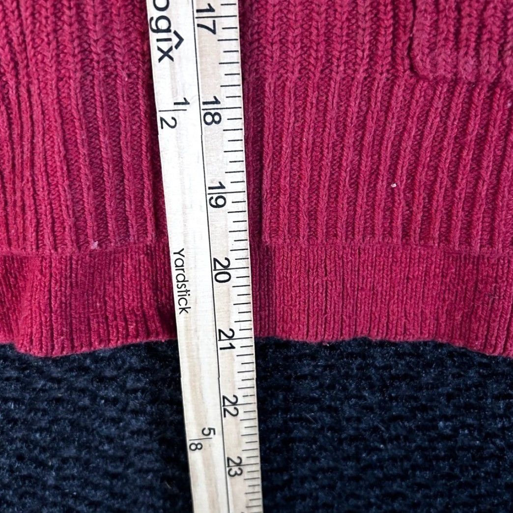 Madewell Madewell Red Ribbed Knit Crew Neck Sweater Pockets Casual Women's XS Size XS / US 0-2 / IT 36-38 - 5 Thumbnail