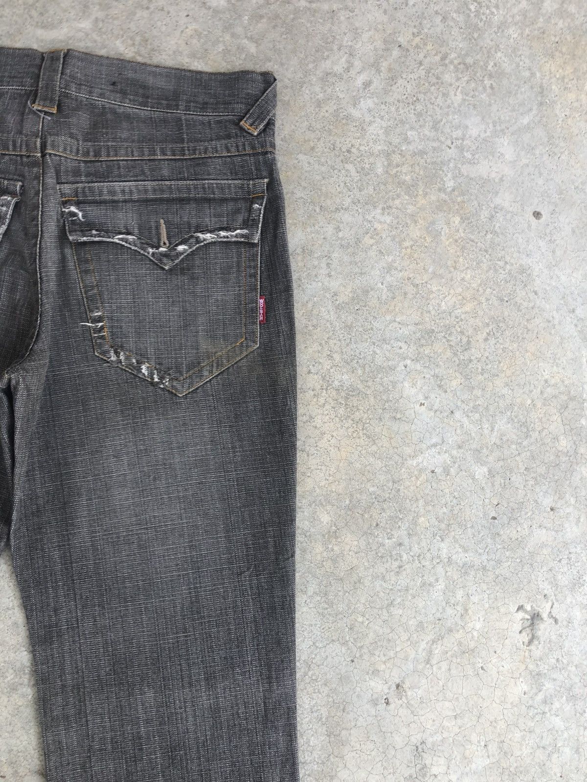 If Six Was Nine Japanese Woolrich Flared Jeans Distressed Denim Size US 31 - 10 Thumbnail