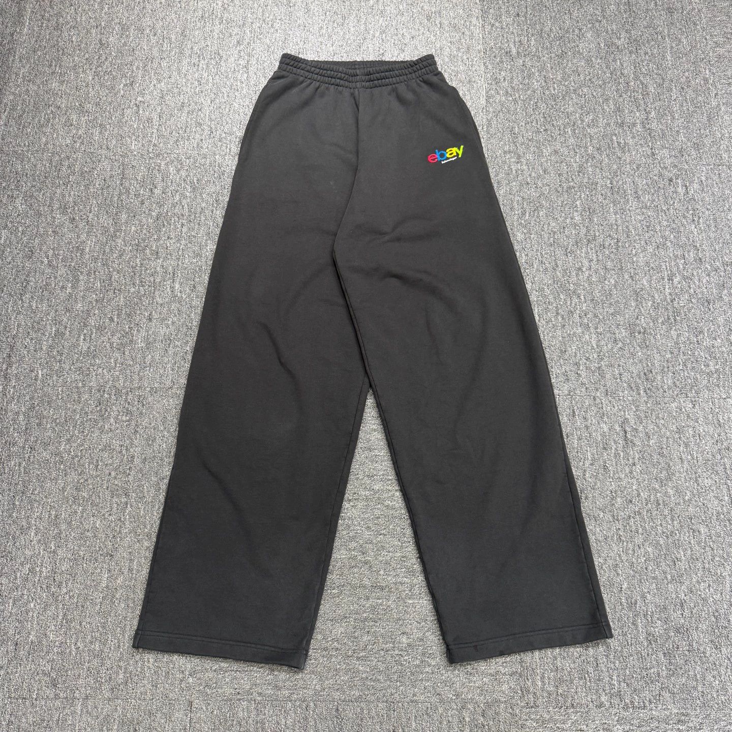 Balenciaga Balenciaga x eBay Embroidered Logo Casual Pants XXS Size 24" / US 00 / IT 34 - 1 Thumbnail