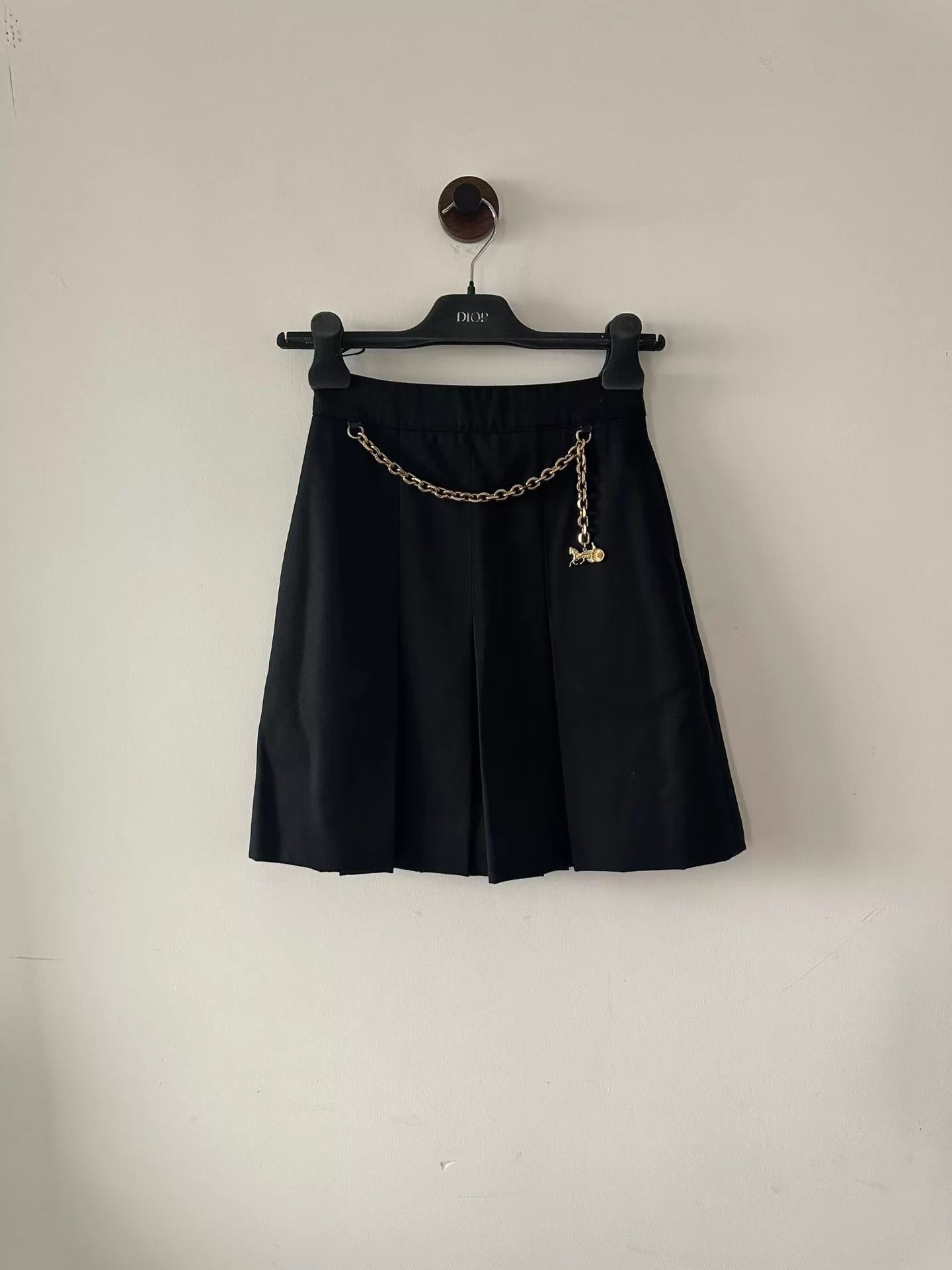 Celine CELINE Triomphe Gold Buckle Short Skirt Women's 34 Size 24" / US 00 / IT 34 - 1 Thumbnail
