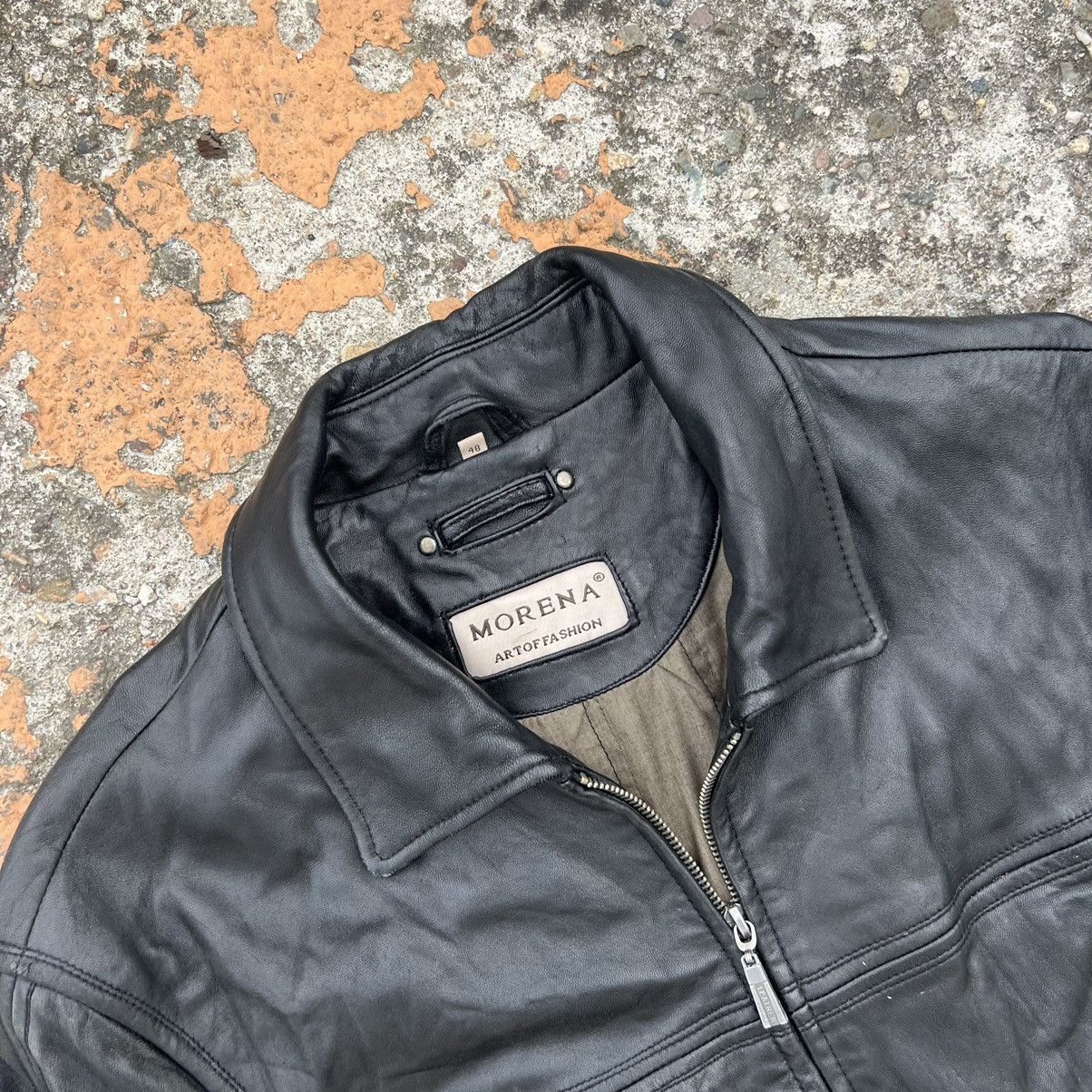 Leather × Vintage Vintage Genuine Real Leather Jacket High Quality Rock Punk Size US M / EU 48-50 / 2 - 5 Thumbnail