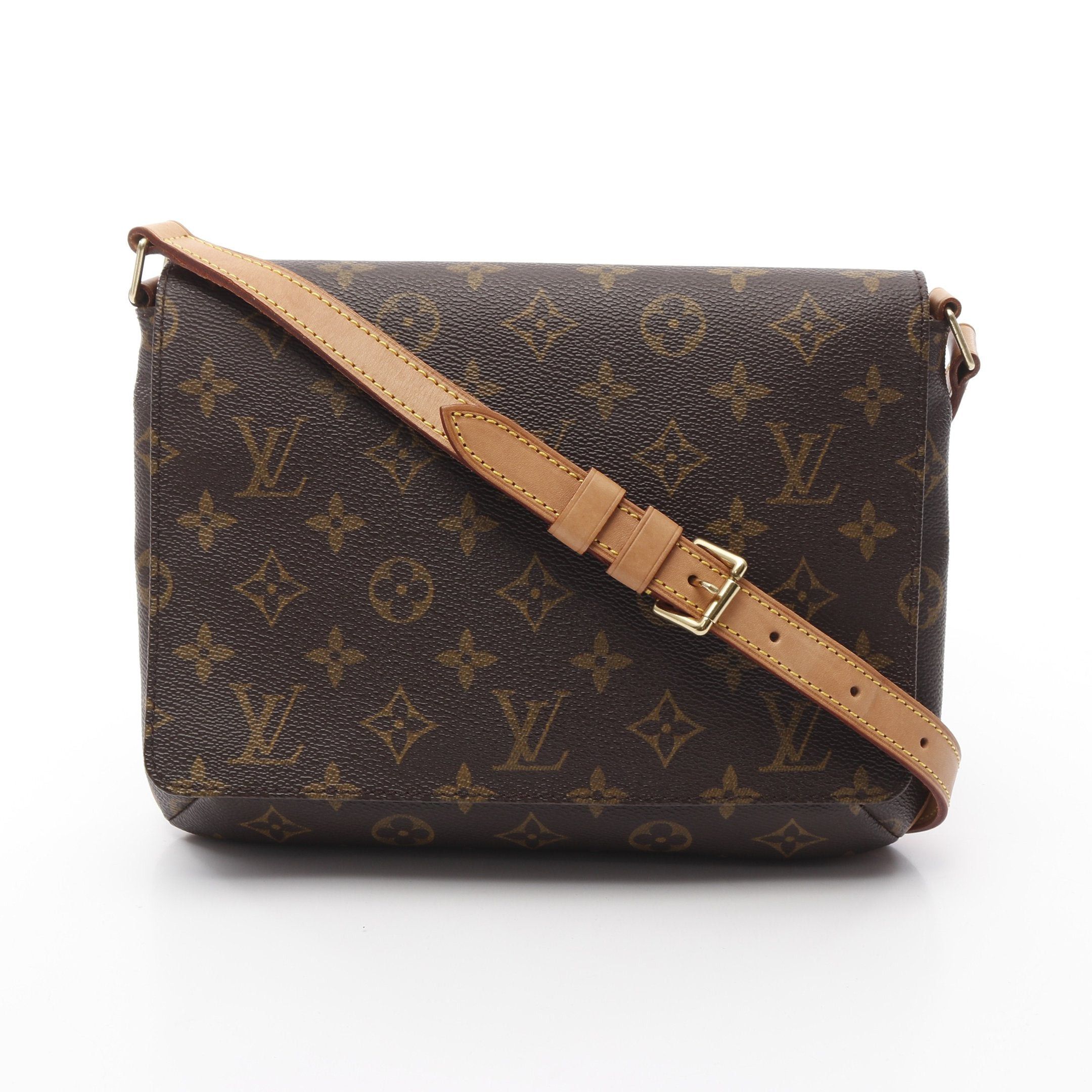 Louis Vuitton Louis Vuitton Musette Tango Short Strap Monogram Shoulder Bag Leather Brown Size ONE SIZE - 1 Thumbnail