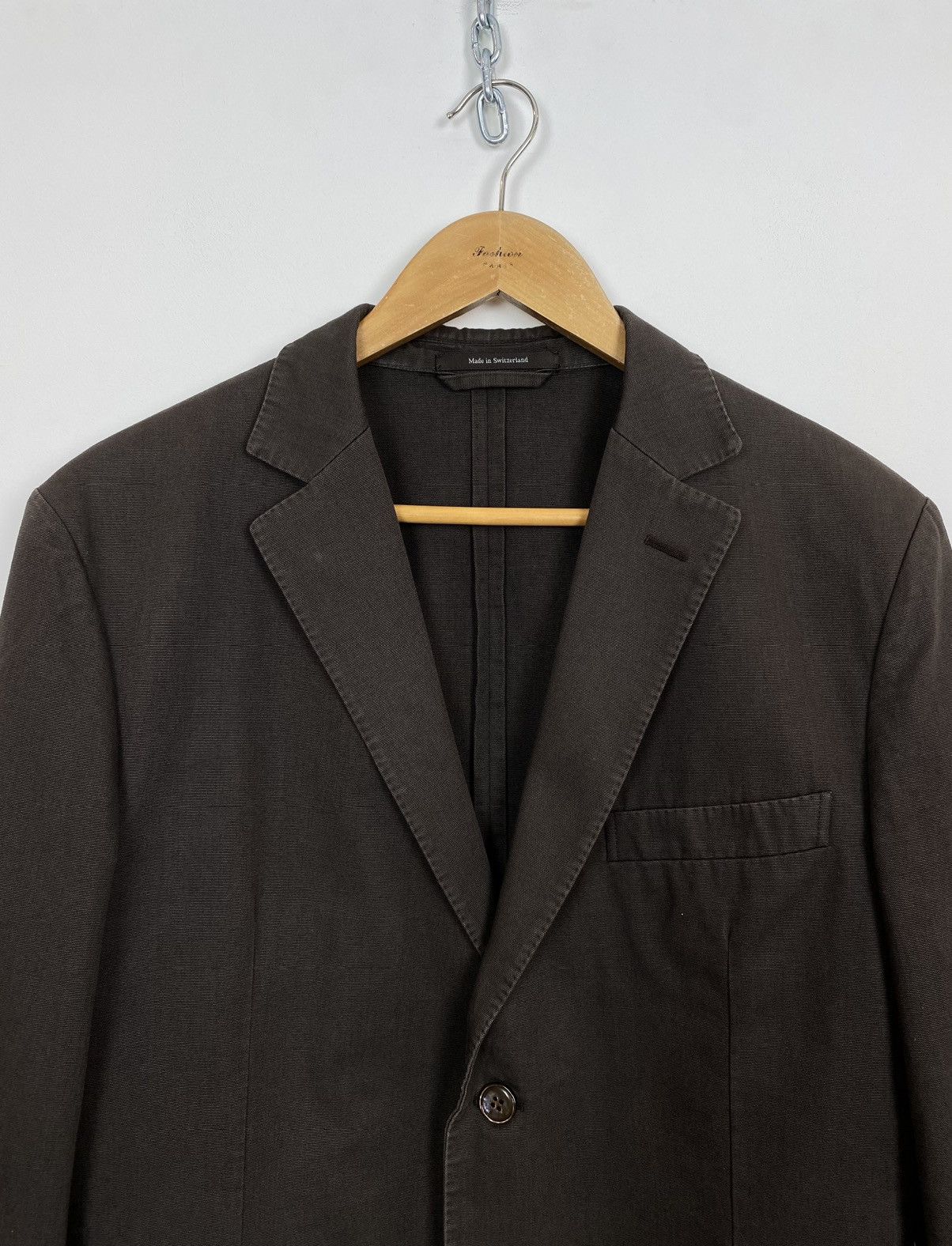 Ermenegildo Zegna ZEGNA Buttons Up Long Sleeve Blazer Jacket Men’s Size 52R Size 52R - 2 Thumbnail