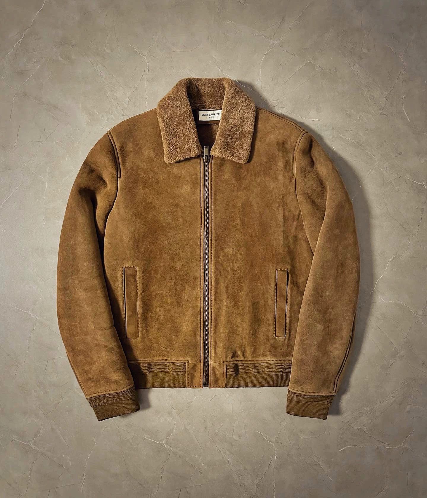 Saint Laurent Paris Fur integrated warm jacket