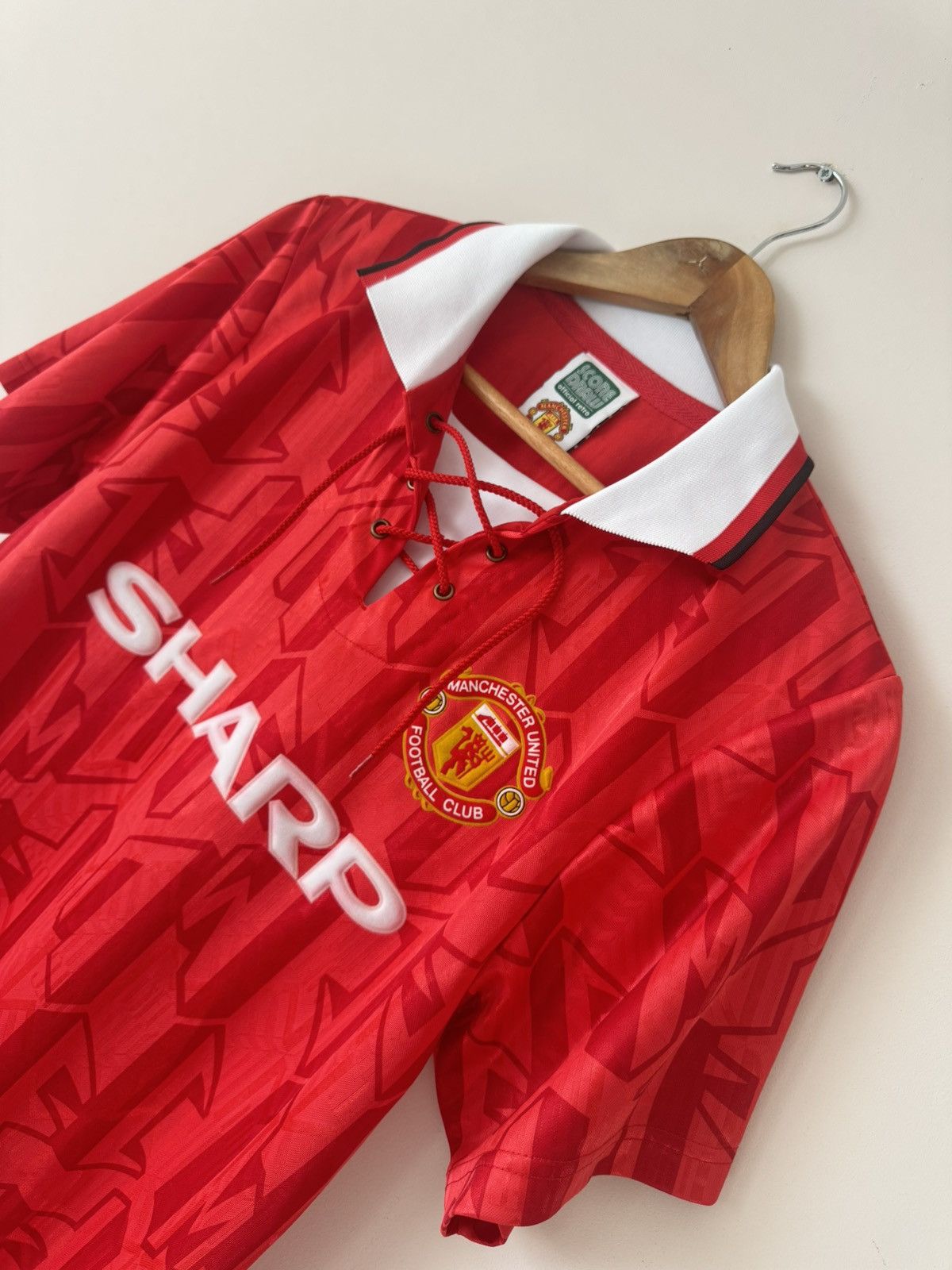 Vintage Vintage Manchester United 1992-1994 Score Draw Soccer Jersey Size US M / EU 48-50 / 2 - 5 Thumbnail