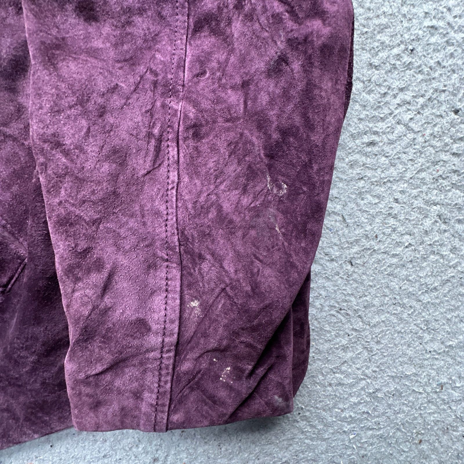 Other Vintage Brandon Thomas Suede Leather Jacket Womens M Purple Size M / US 6-8 / IT 42-44 - 8 Thumbnail