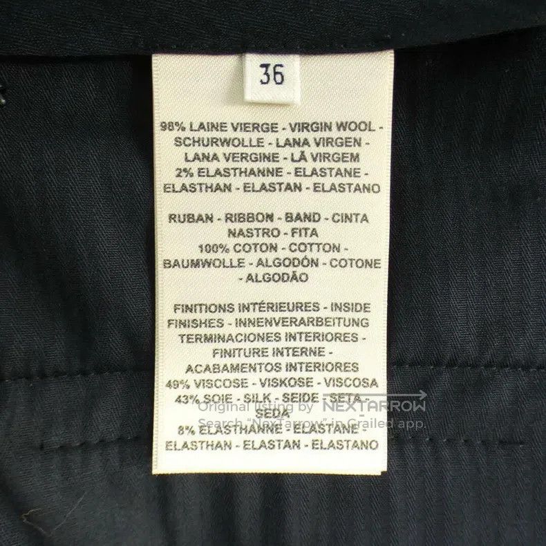 Hermes Hermes Wool wide-leg pants Size 24" / US 00 / IT 34 - 6 Thumbnail