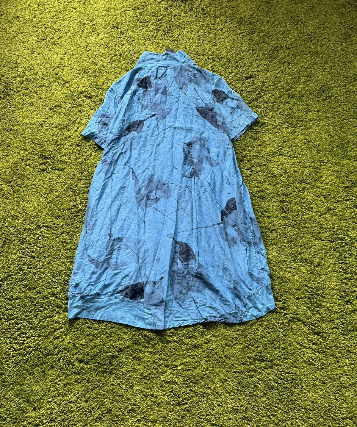 Designer Grizas avant garde silk + cotton blend dress Size S / US 4 / IT 40 - 2 Thumbnail