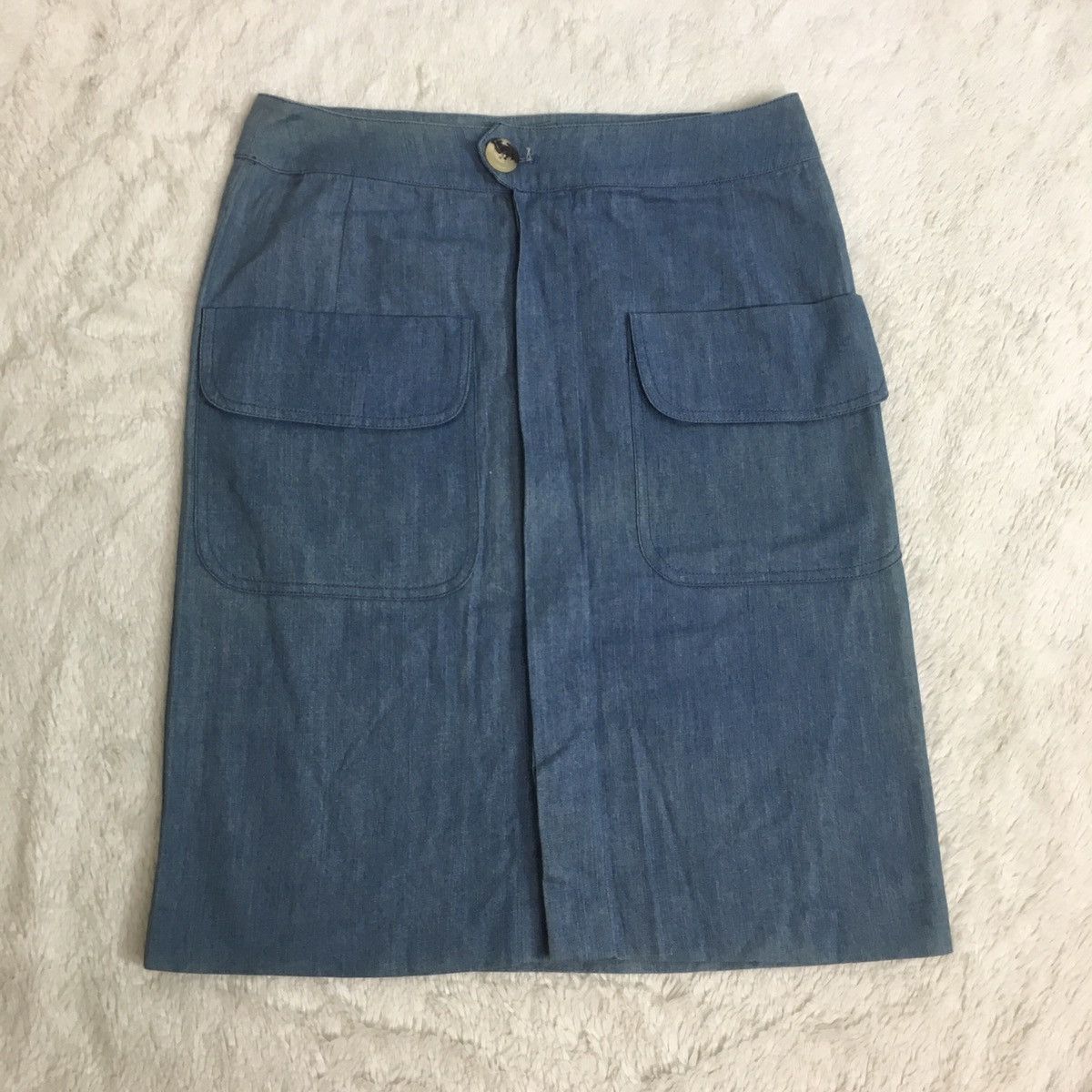A.P.C. × Designer A.P.C. Cotton Midi Skirt Sz 28 (XS) Size 28" / US 6 / IT 42 - 1 Thumbnail