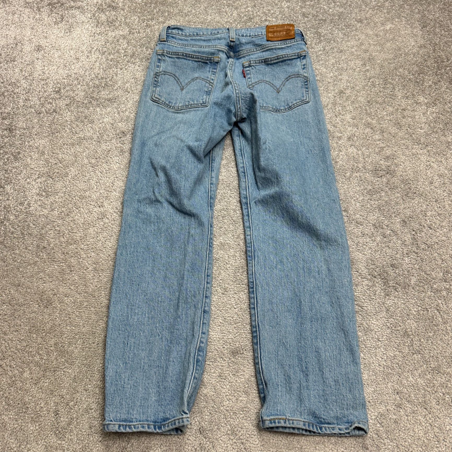 Levi's Levi's Premium Wedgie Straight Leg Jeans Button Fly Denim Womens 26 High Rise Size 26" / US 2 / IT 38 - 2 Thumbnail