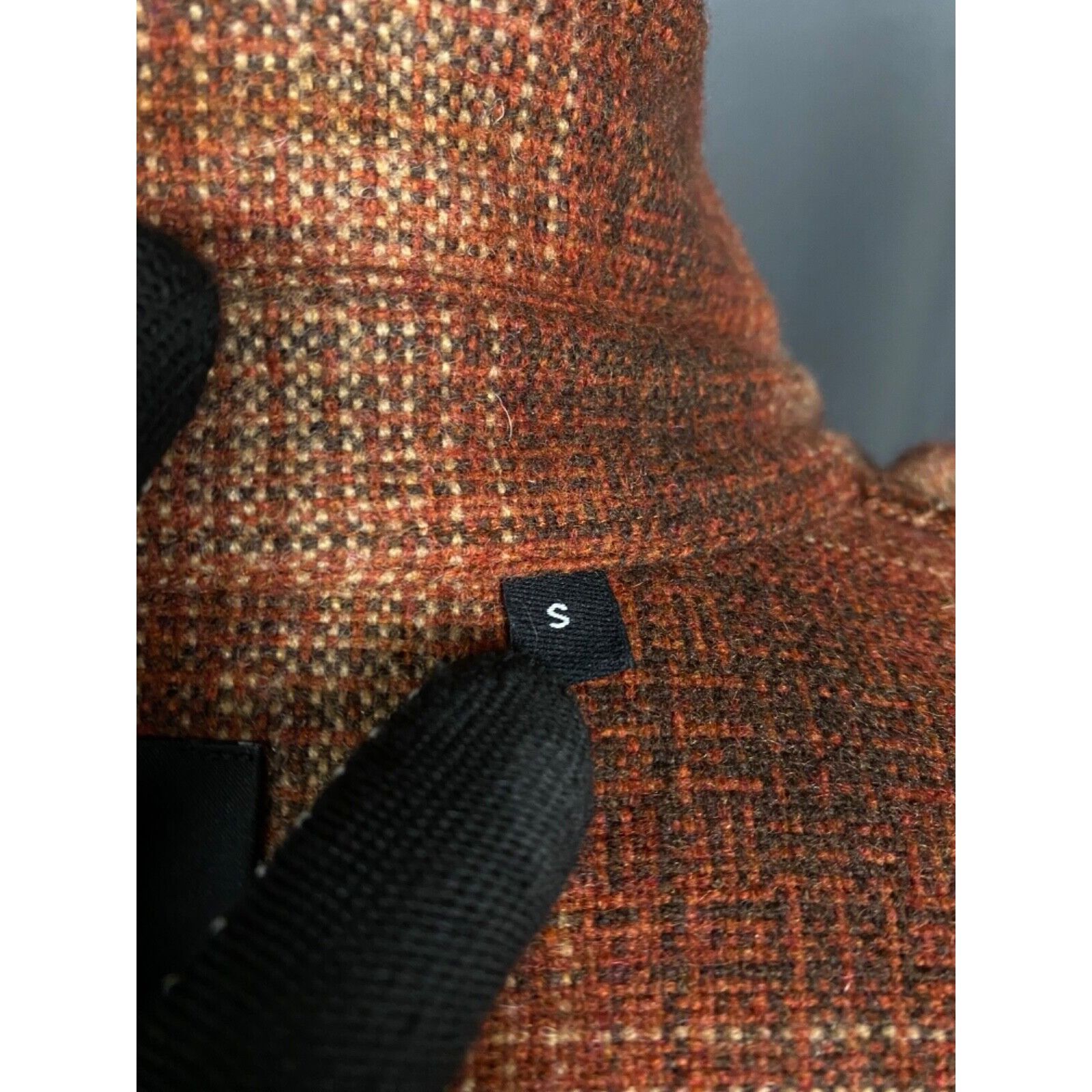 The Kooples The Kooples Men's Brown Wool Checked Overshirt Jacket Size S Size US S / EU 44-46 / 1 - 11 Thumbnail