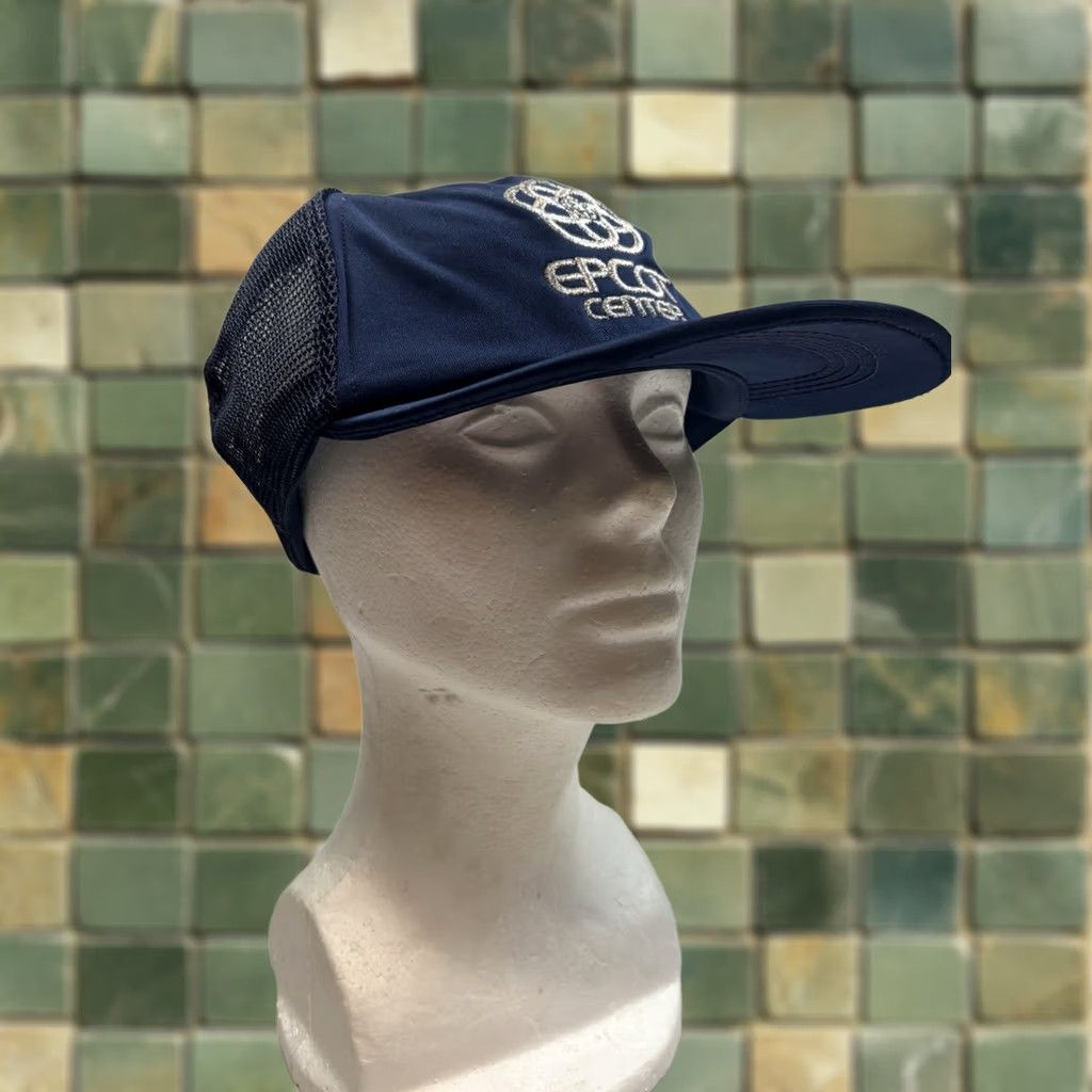 Vintage VINTAGE Disney Epcot Center Trucker SnapBack Hat Cap Blue Made In USA Mens Size ONE SIZE - 1 Thumbnail