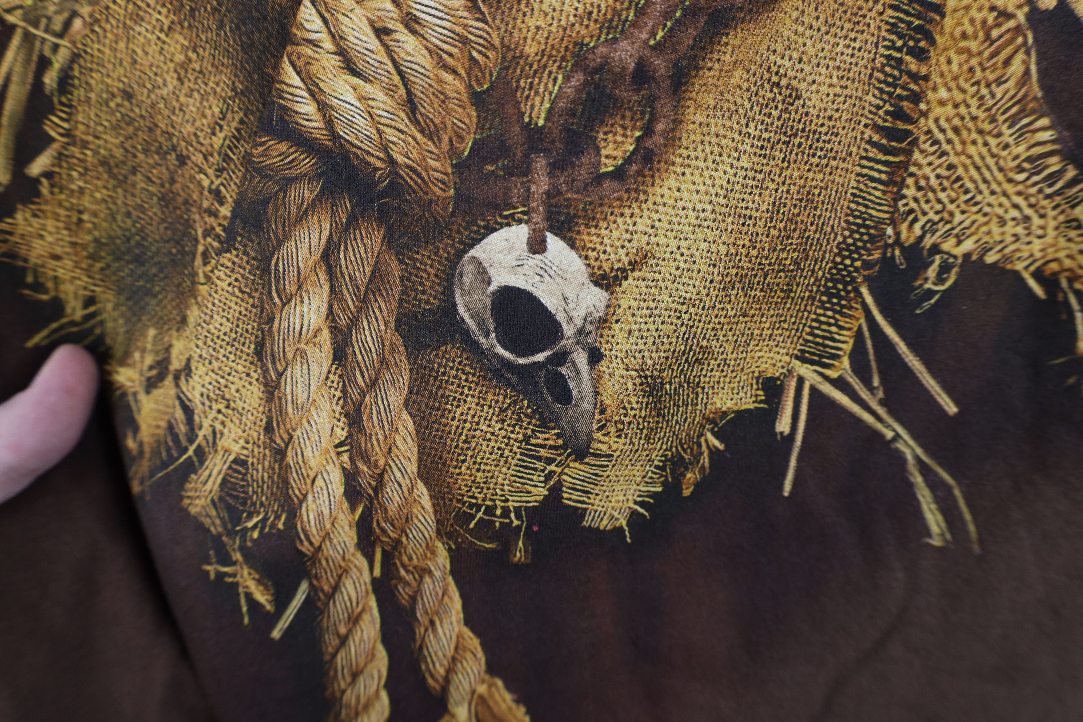 Vintage Vintage Y2K Streetwear Halloween Scarecrow Skeleton T-Shirt Size US S / EU 44-46 / 1 - 5 Thumbnail