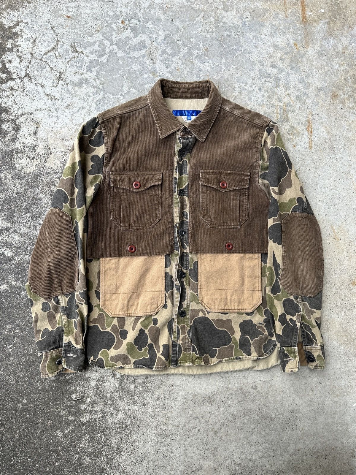 Junya Watanabe Junya MAN Duck Frog Camo hunting canvas corduroy elbow patch Size US M / EU 48-50 / 2 - 1 Thumbnail